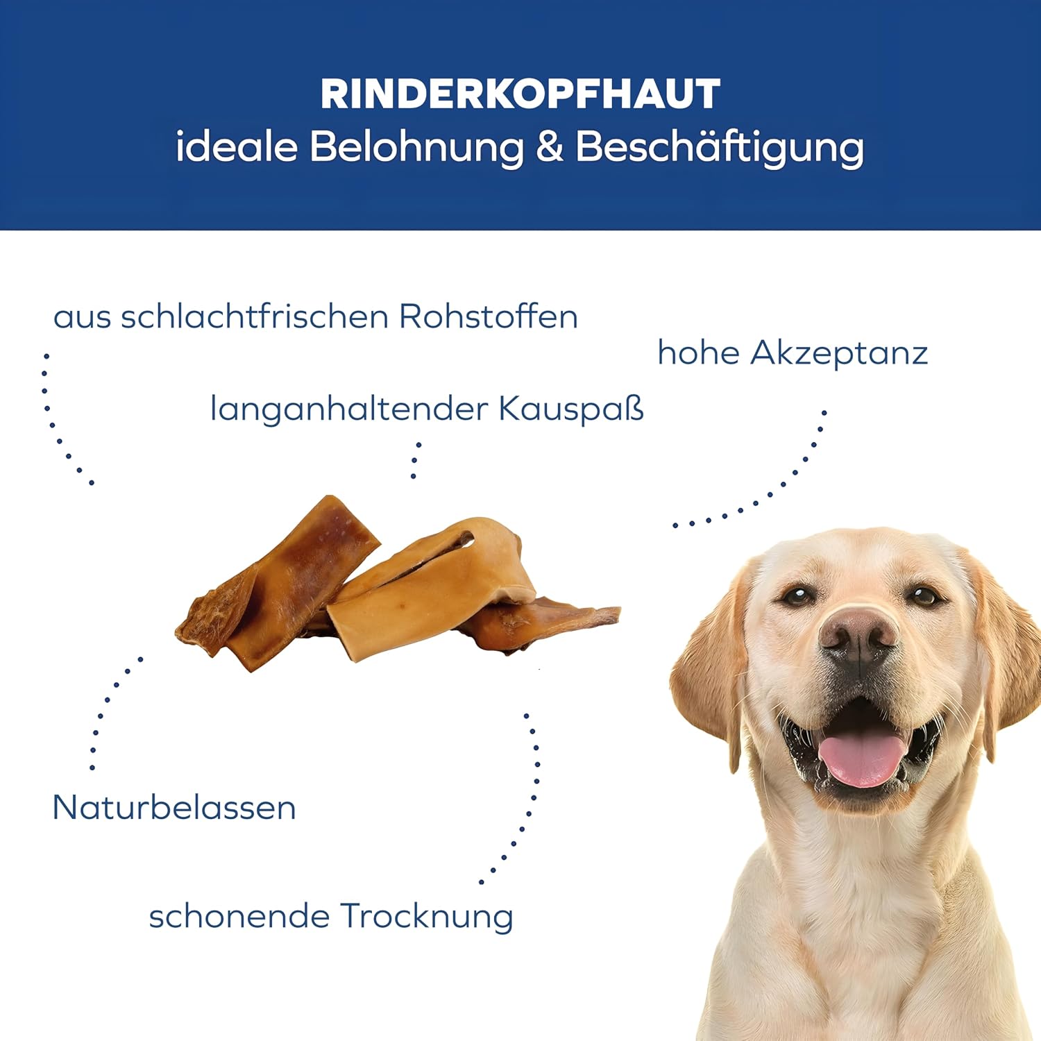 Detalle 2 de Tiernahrung Schwenner Kurze Rinderkopfhaut 500g