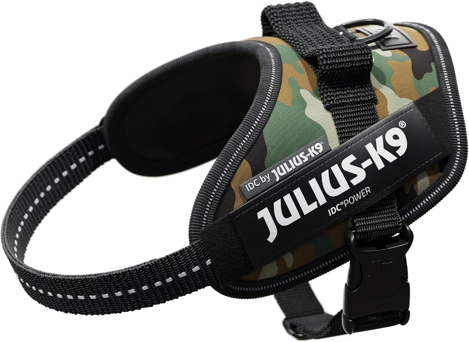 Detalle de Harnais IDC Power – Taille 2/XL, Noir-Gris (2TON) pour chiens 28–40 kg
