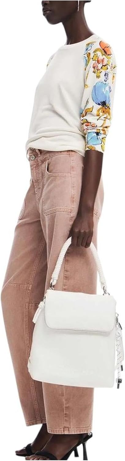 Thumbnail 1 de Desigual Hampton Backpack White – kompakter Rucksack mit geteiltem Innenfach