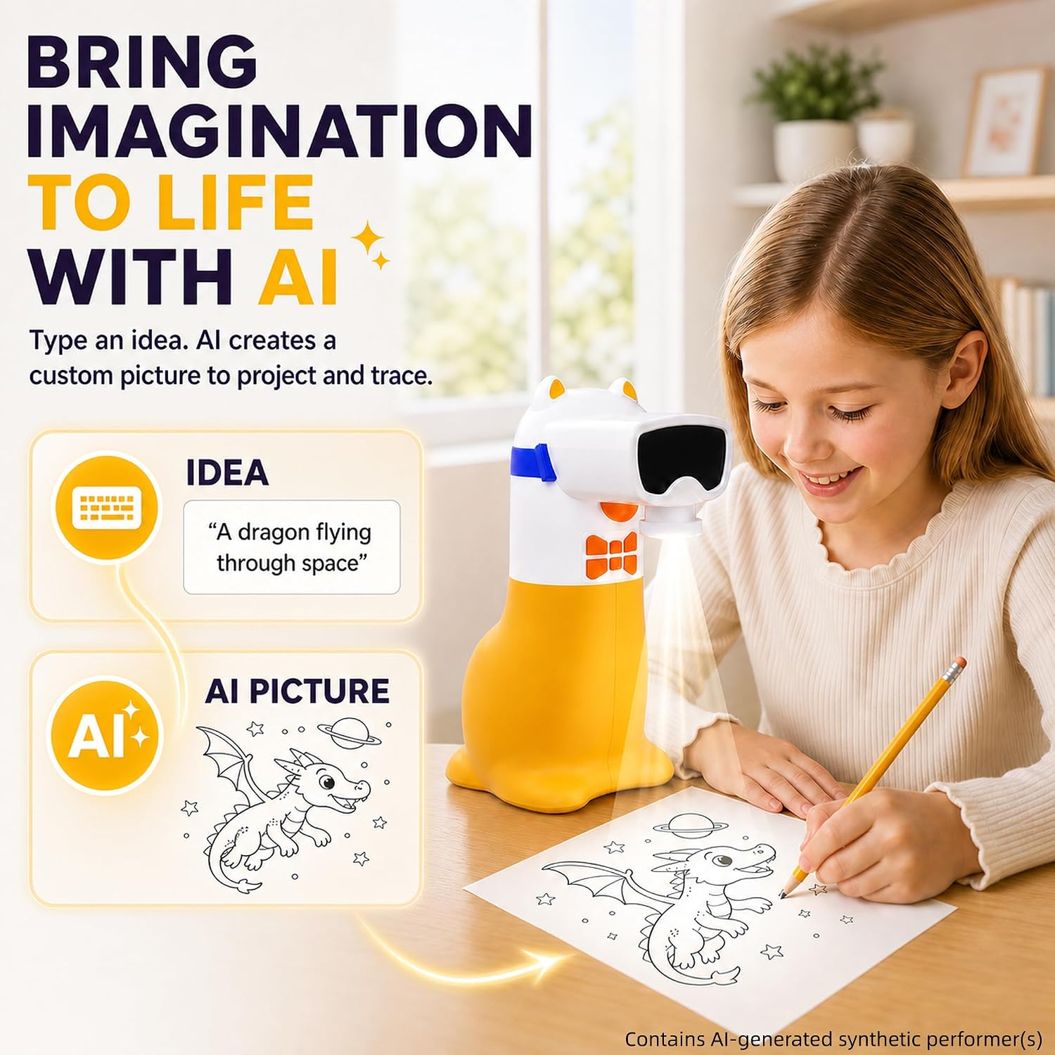 Detalle de Yoturetoys AI drawing projector