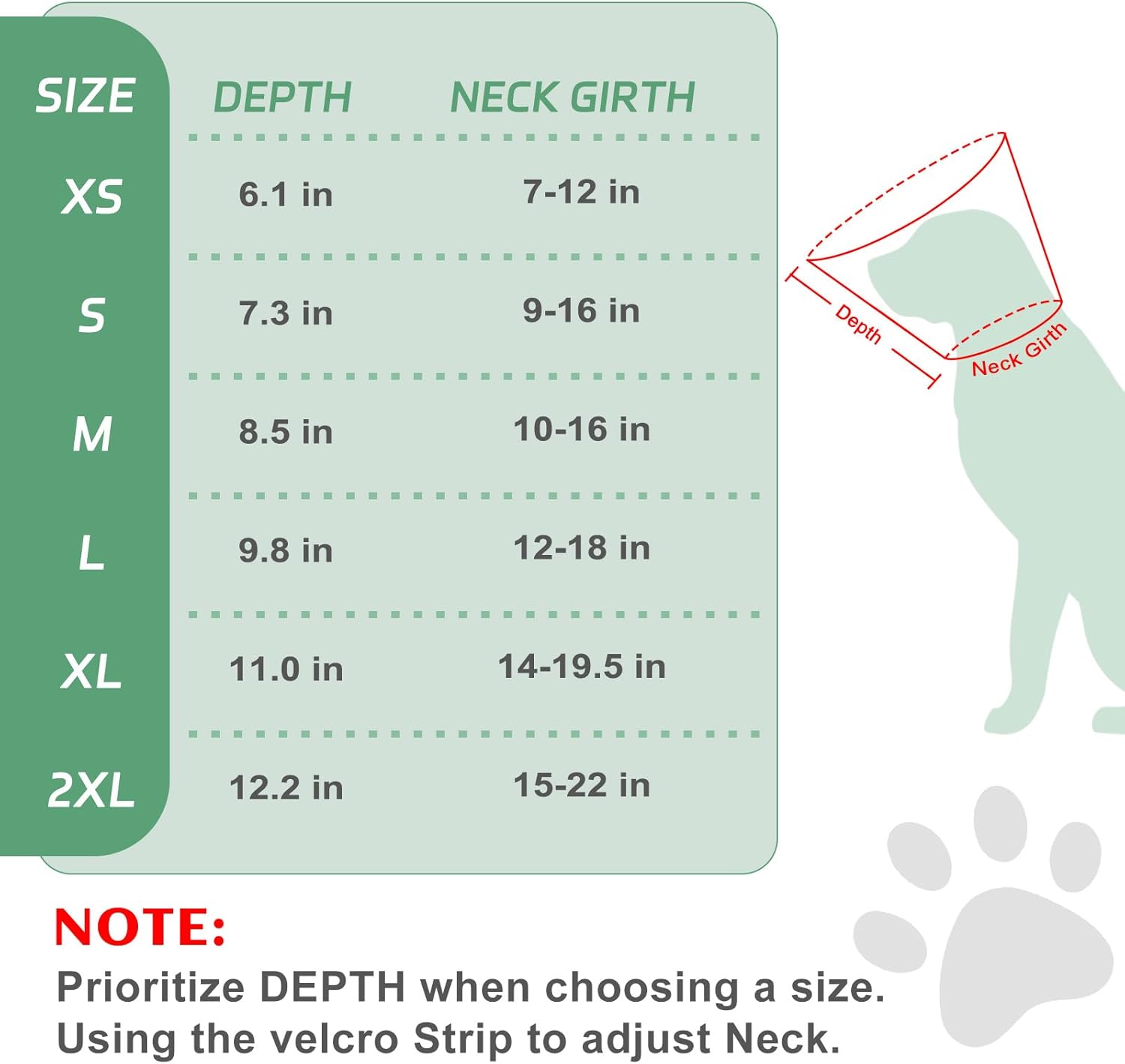 Thumbnail 3 de Supet Soft-Pad Cone Collar for Dogs (XS) – Clear Elizabethan Recovery Cone with Adjustable Fit