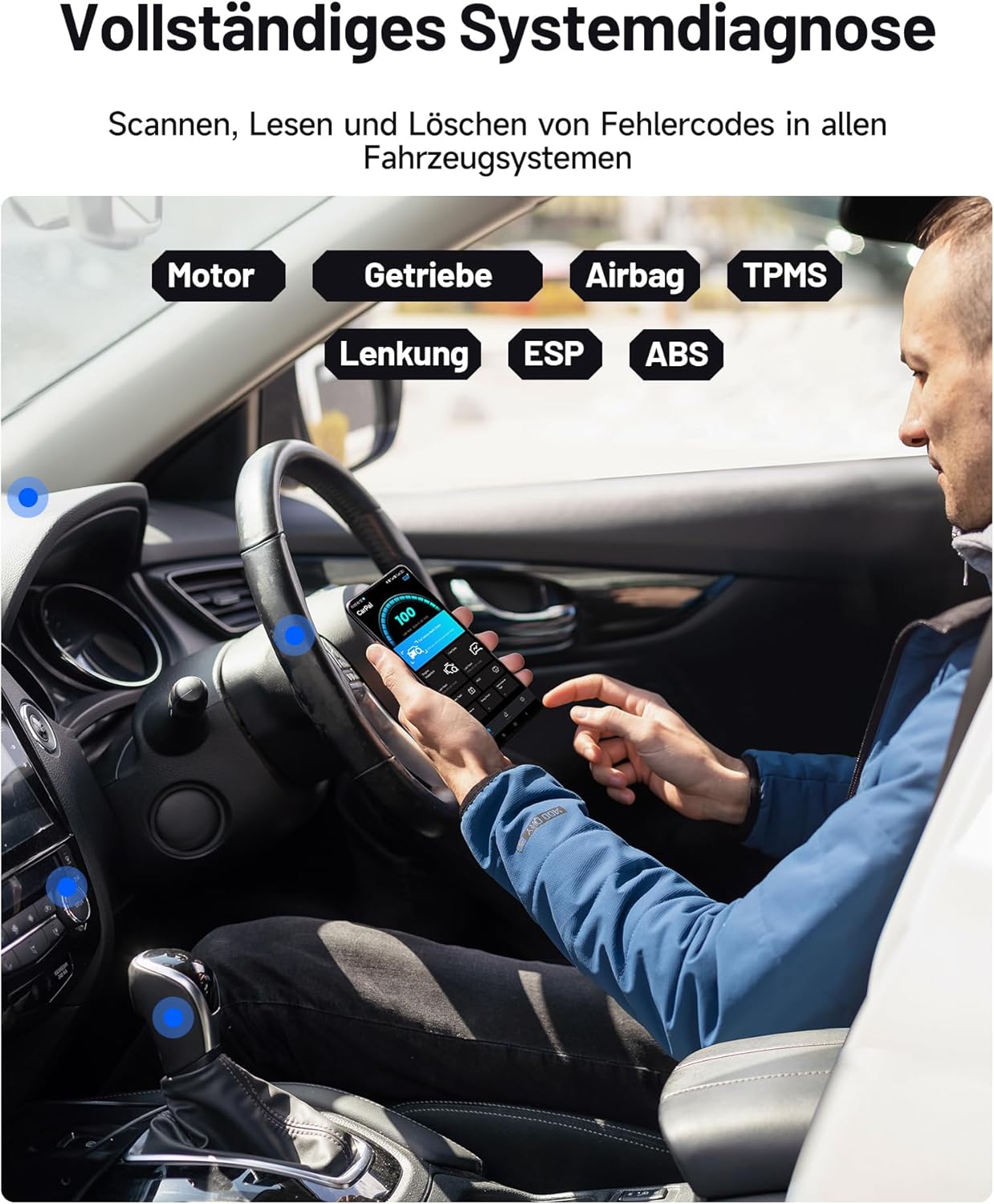 Thumbnail 2 de TOPDON CarPal-A OBD2 Diagnosegerät 1 Jahr