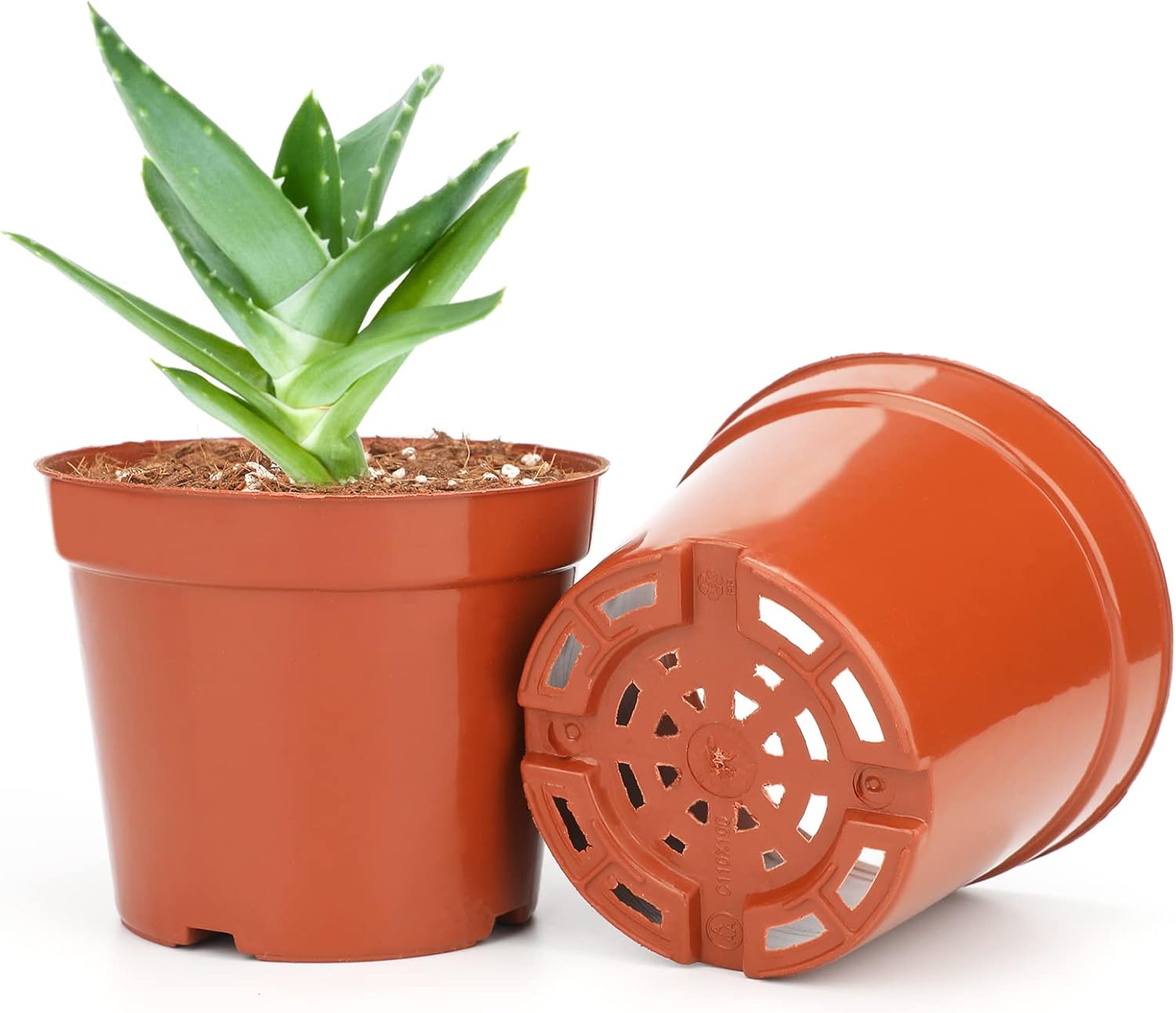 Thumbnail 3 de KINGLAKE Anzuchttöpfe 10 cm, 12 Stück – Kunststoff-Pltanzgefäße für Sämlinge mit Drainagelöchern