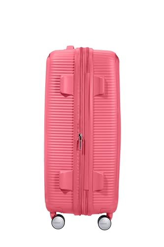 Detalle de American Tourister Soundbox Spinner M Erweiterbar 67 cm – Rosa (Sun Kissed Coral)