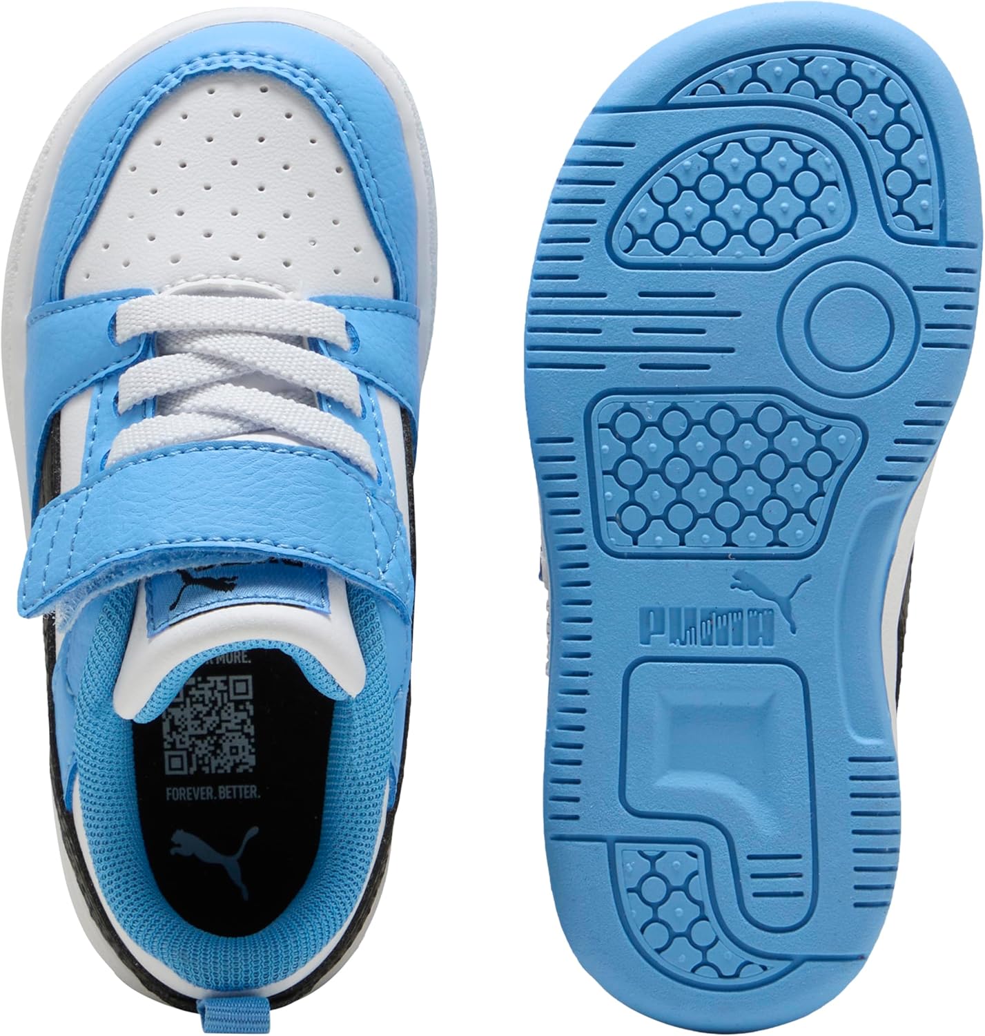 Detalle de PUMA Unisex Baby Rebound V6 Lo Ac+ InfSneaker – Kleinkind-Schuhe mit robustem Sohlsystem