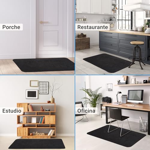 Thumbnail 6 de COSYLAND Protector Suelo para Silla Ruedas 120x90 cm – Negro: Alfombrilla Protectora para Suelos Duro y Gaming