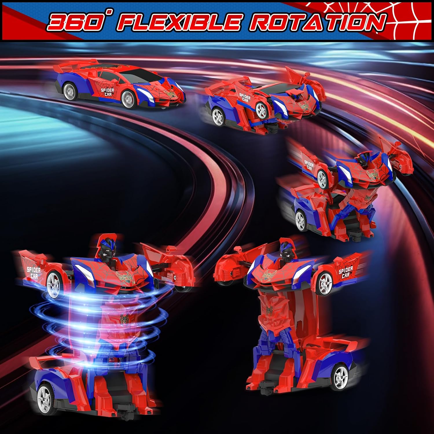 Detalle 2 de BLUEJAY NO.515 Transforming RC Car, 1:18 Scale, 360° Rotation