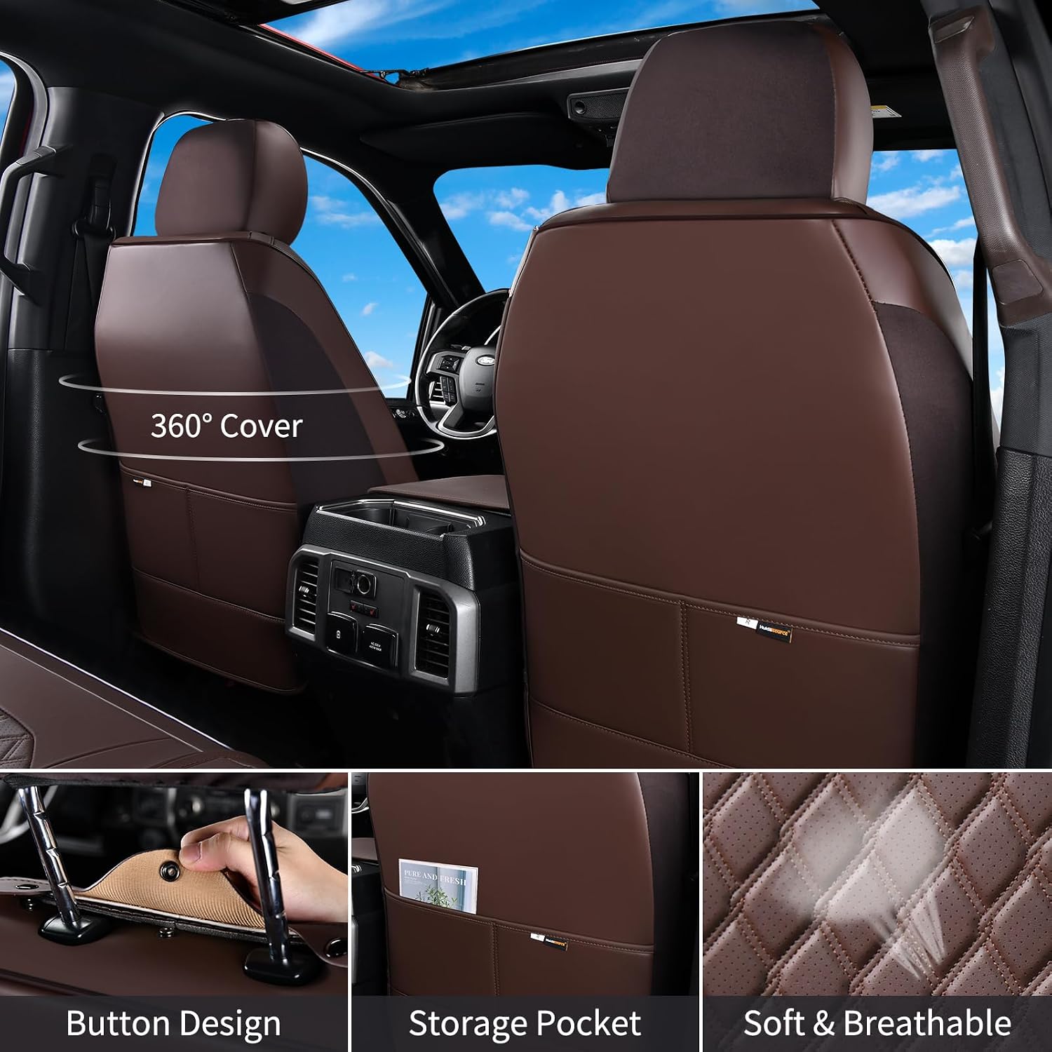 Detalle 2 de Huidasource F150 seat covers 2015-2025