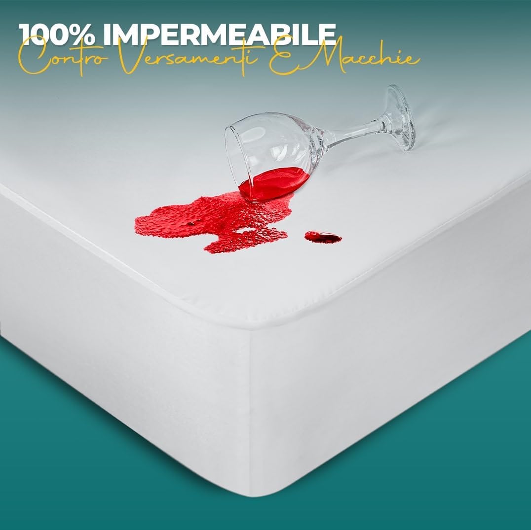 Detalle 2 de Utopia Bedding Coprimaterasso Impermeabile 180x200 cm: protezione affidabile per materassi alti fino a 30 cm