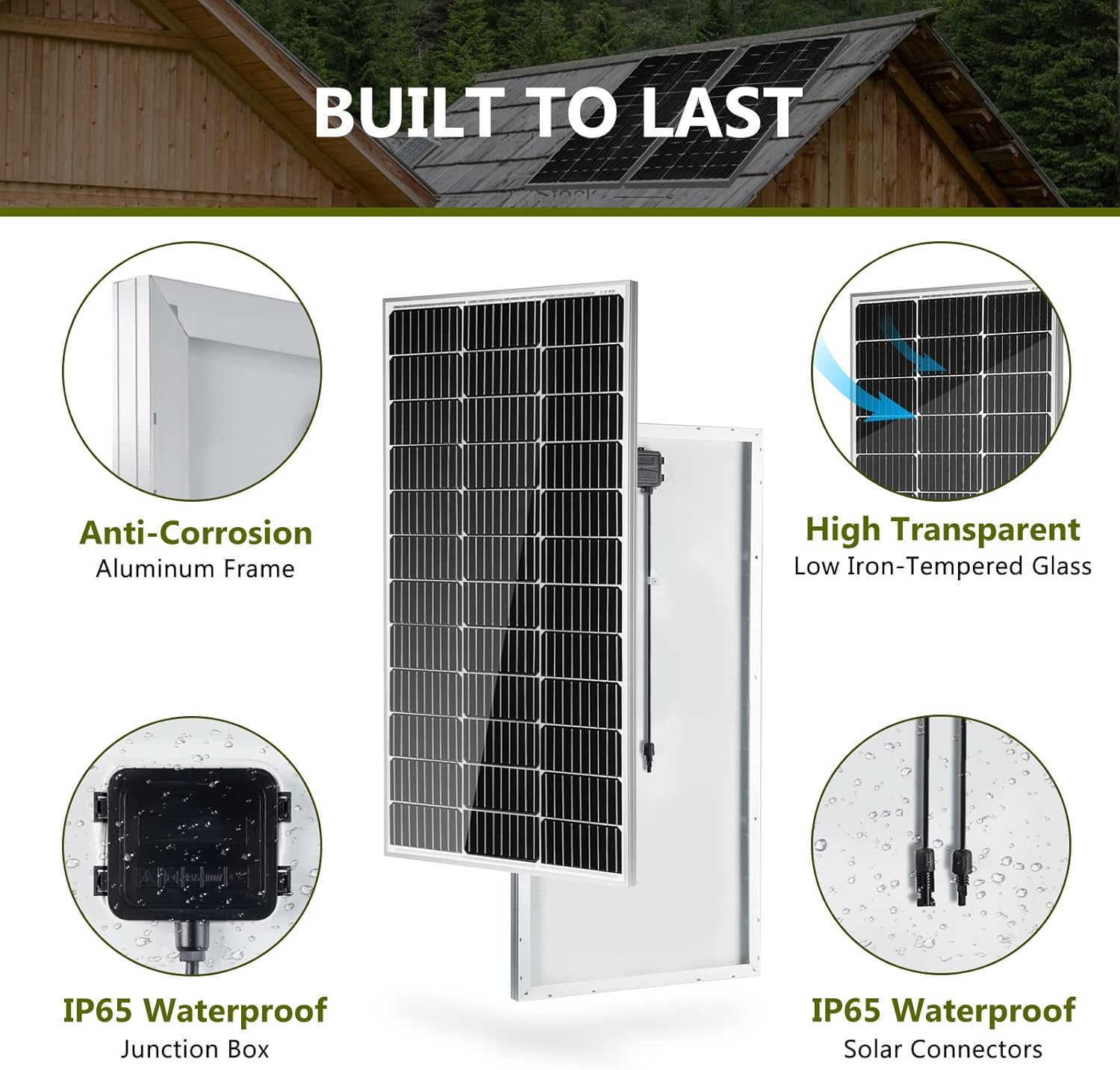 Thumbnail 4 de HQST 100W 12V Solar Panel ⚡