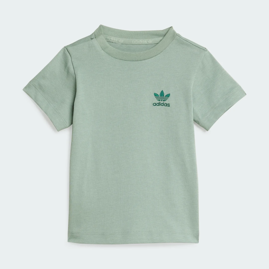 Thumbnail 1 de Conjunto Adidas: camiseta y pantalón corto en verde para entrenamiento y ocio