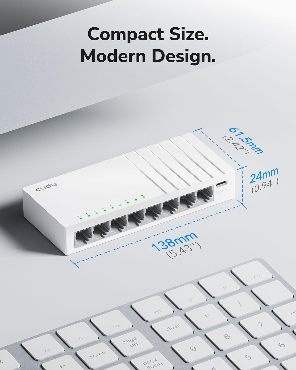 Thumbnail 6 de Cudy GS108U switch Gigabit 8 porte