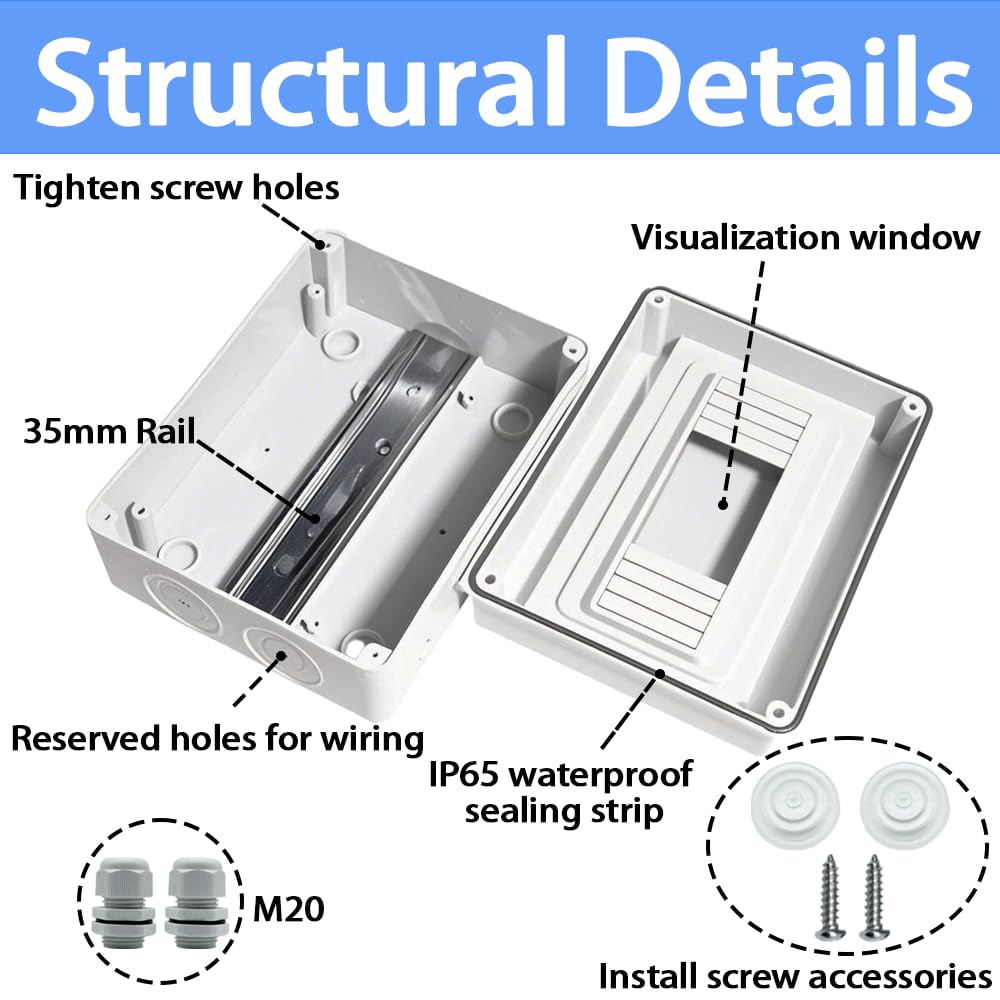 Thumbnail 2 de XINTAIHELE Circuit Breaker Distribution Box, 8-way