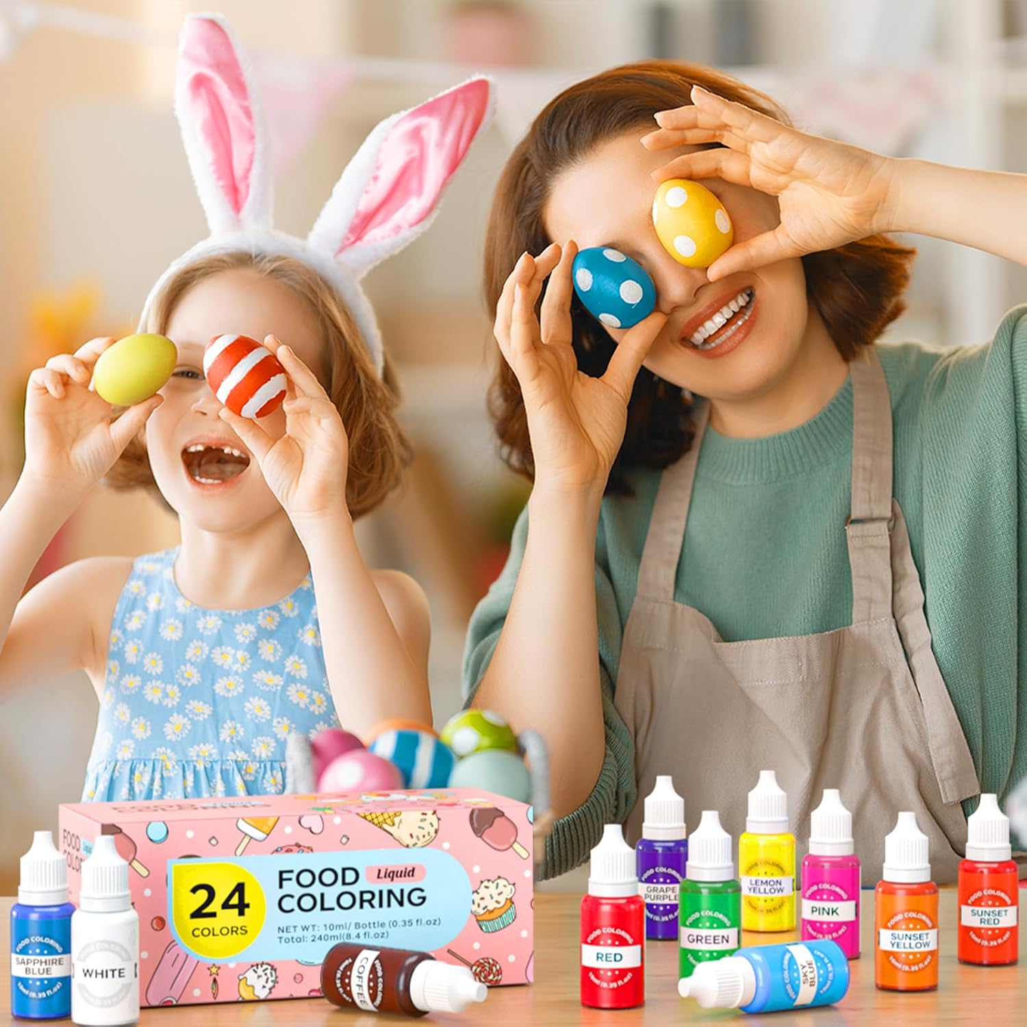 Thumbnail 6 de 24-Color Food Coloring Set, 0.35 fl oz Bottles for Baking and Crafts