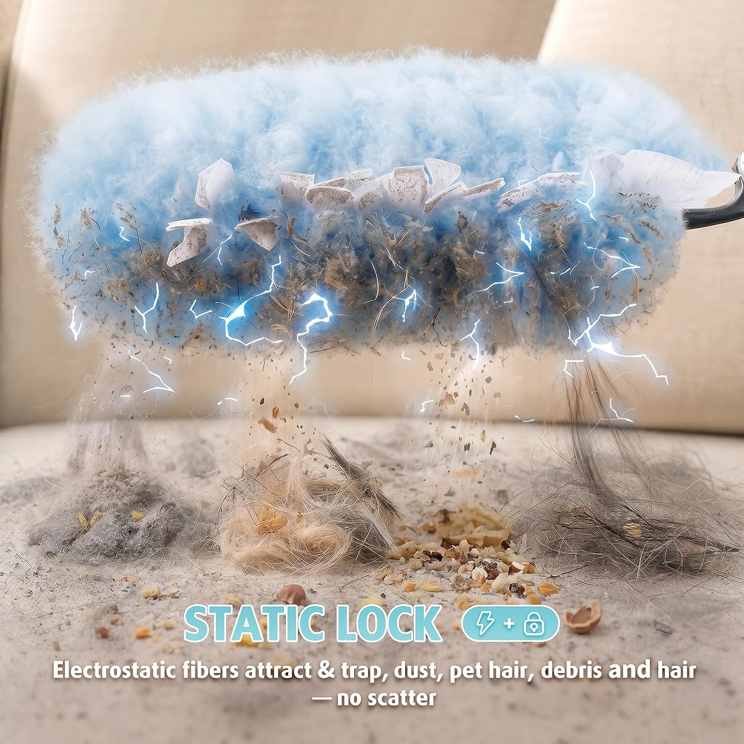 Detalle de 30 Count Heavy Duty Duster Refills with 3 ft Extendable Handle Starter Kit
