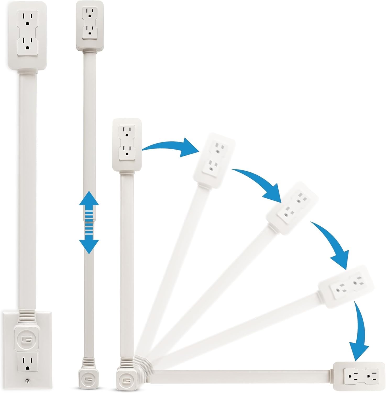 Detalle de EZ Outlet Extender with USB-A, USB-C