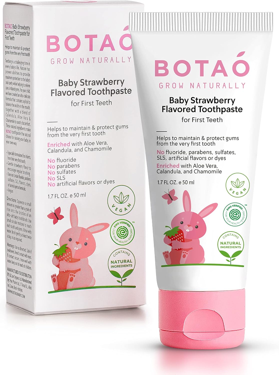 BOTAO Fluoride Free Baby Toothpaste 1.7 Oz 🦷