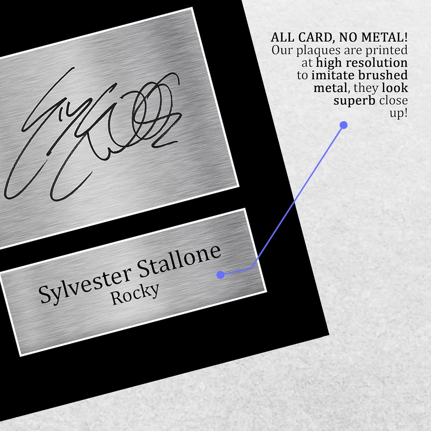 Thumbnail 4 de HWC Trading Sylvester Stallone “Rocky” A4 Signed Photo Print Gift Display (unframed)