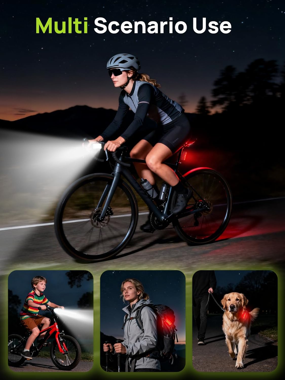 Thumbnail 6 de ACSO Bike Lights Front and Back