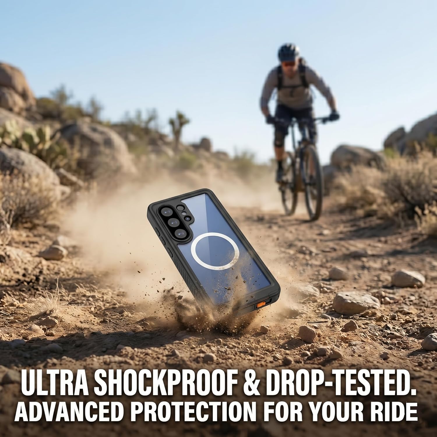Detalle de FYHCMC Magnetic Case for Samsung Galaxy S26 Ultra: Full‑Body Protection with Built‑in Screen and Camera Guard