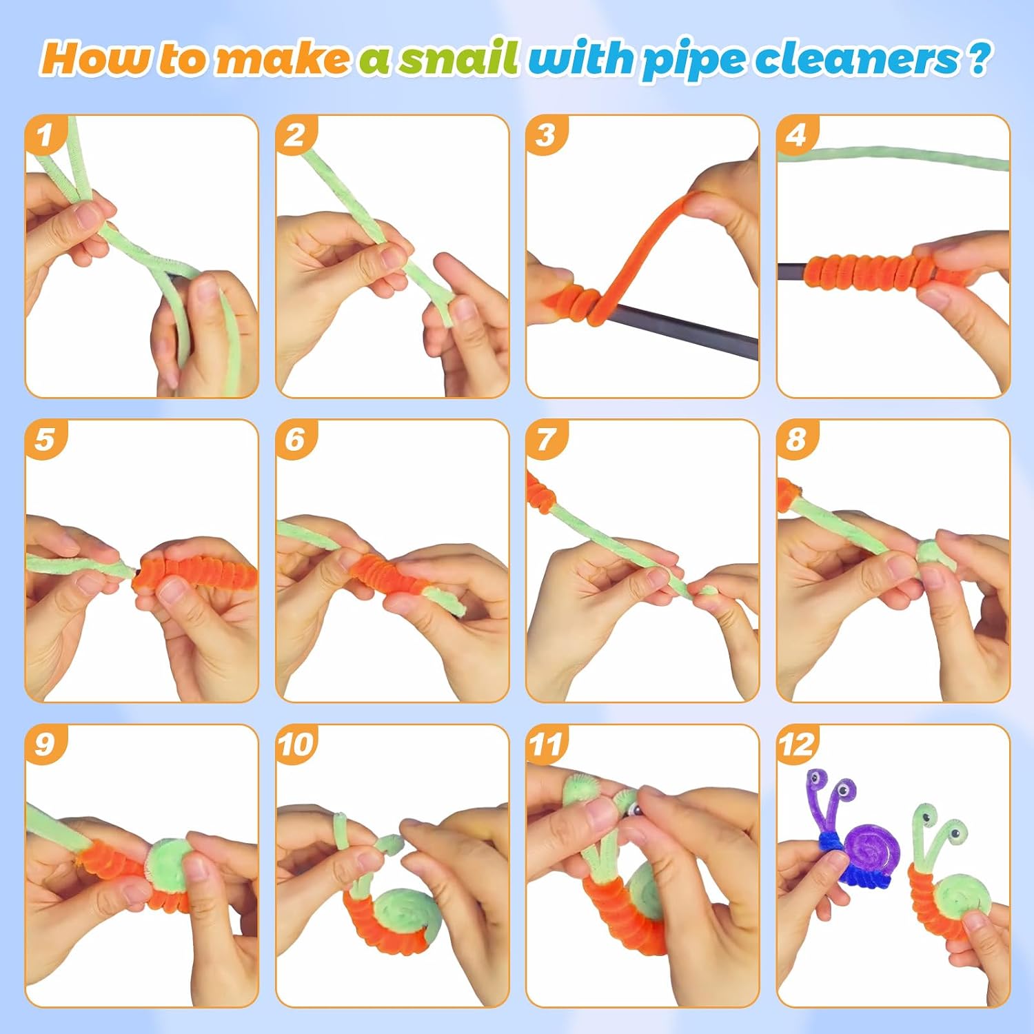 Detalle de Pipe Cleaners Craft Set, 600 Pieces