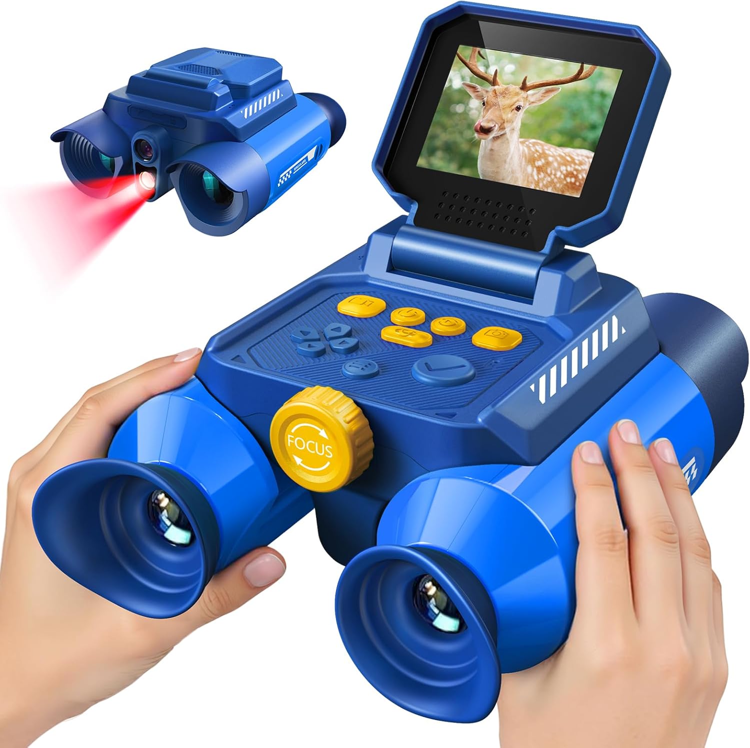 Detalle de Acoath Kids Binoculars with Night Vision Camera and 10X Zoom: A Mix of Exploration and Learning