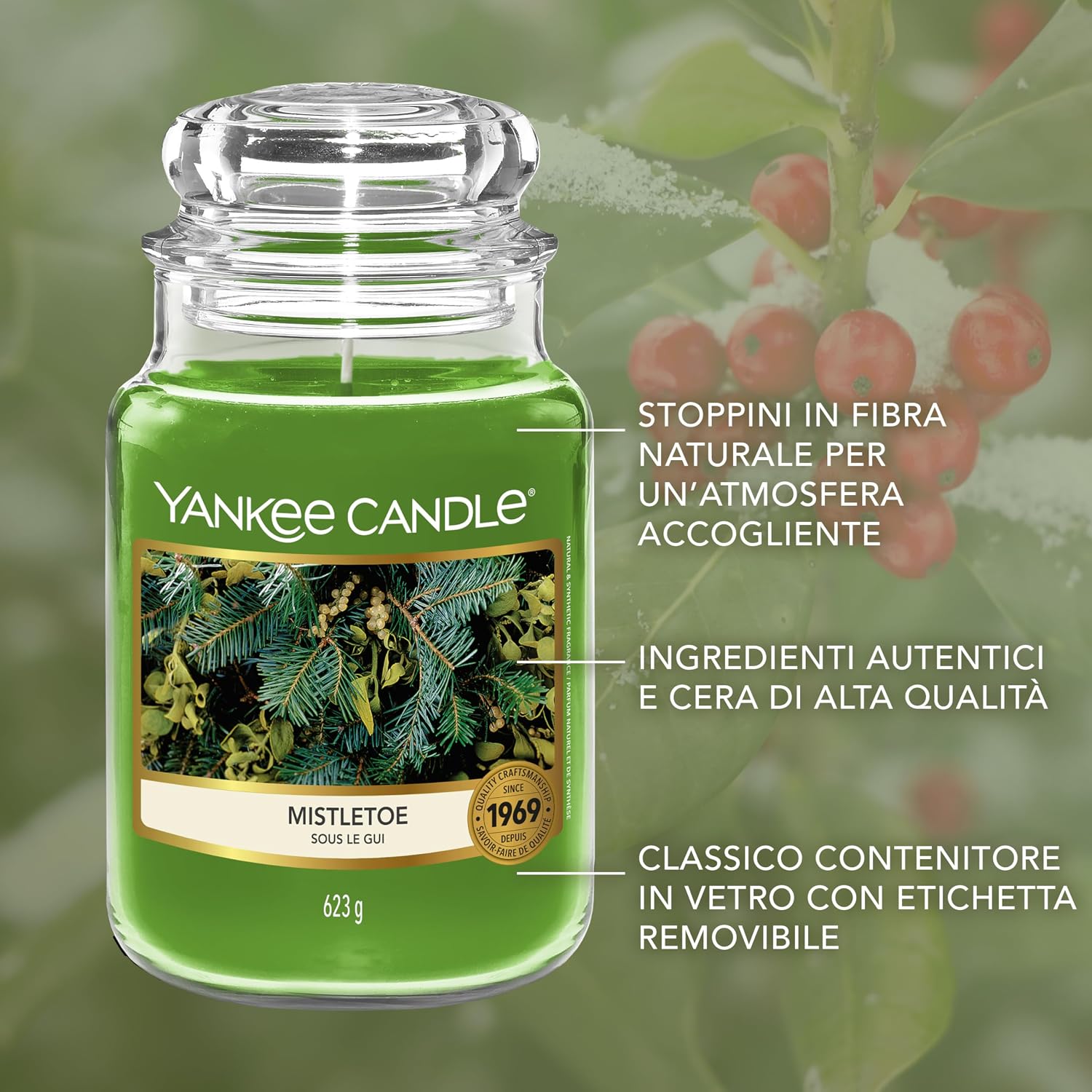 Thumbnail 3 de Yankee Candle candela alla vischio fino a 150 ore