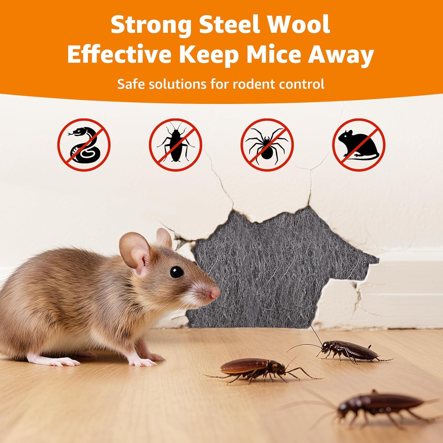 Thumbnail 1 de PICK FOR LIFE Steel Wool Mice Blocker 2 Pack 0000 — rodent blocker 🐭