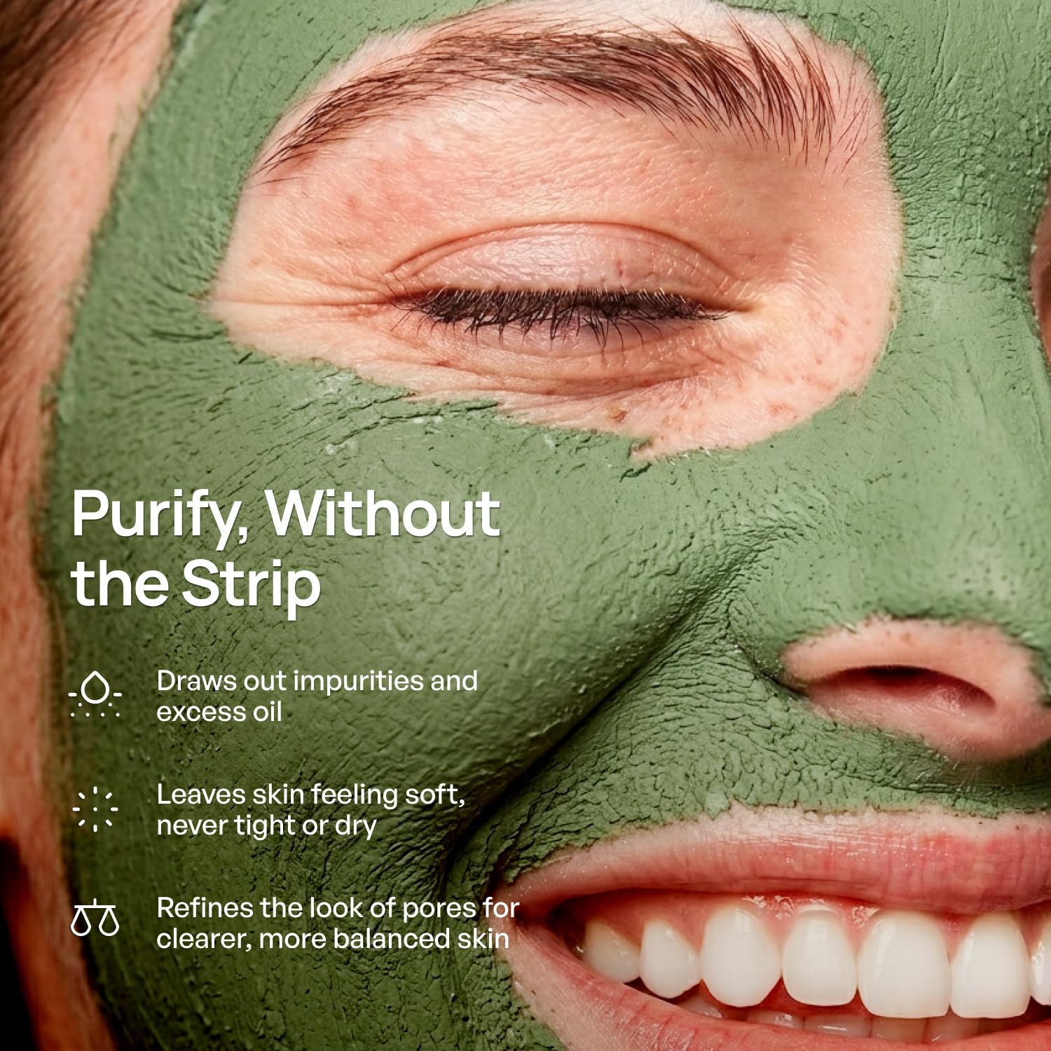 Detalle de PLANTIFIQUE Korean Skincare Clay Mask – Hydrating Avocado & Superfoods Mud Mask