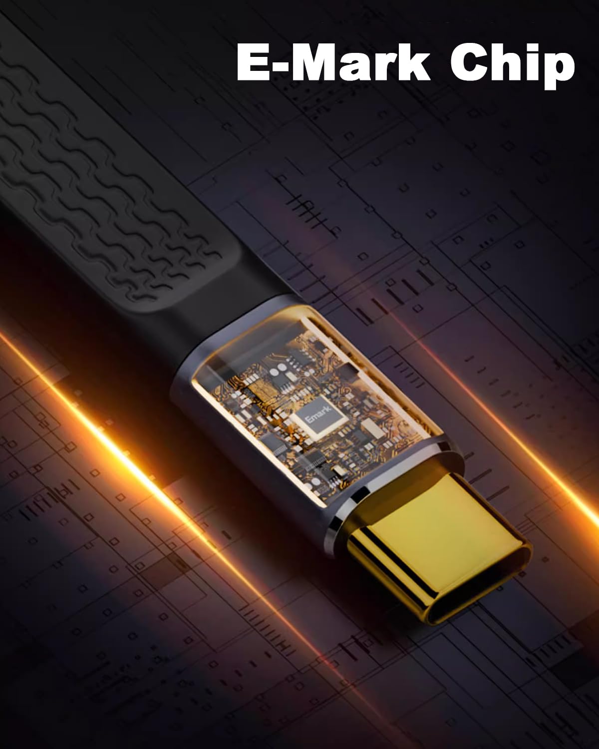 Thumbnail 5 de Maxhood 5-inch USB-C to USB-C cable (Right-angle) – 40Gbps, up to 240W PD 3.1, USB4/Thunderbolt 4