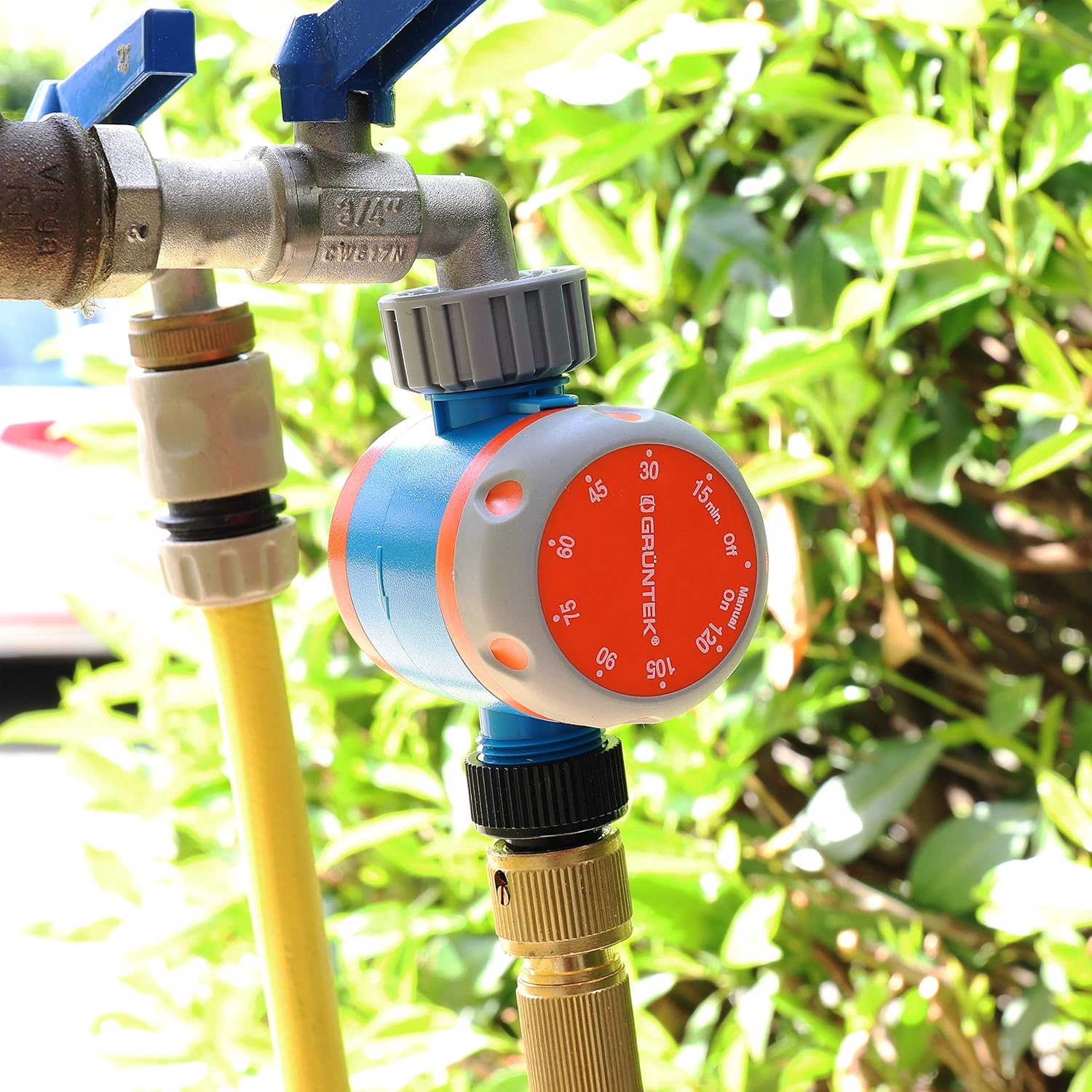 Thumbnail 5 de GRÜNTEK Centralina per irrigazione Timer Meccanico: controllo semplice da giardino, 15–120 minuti