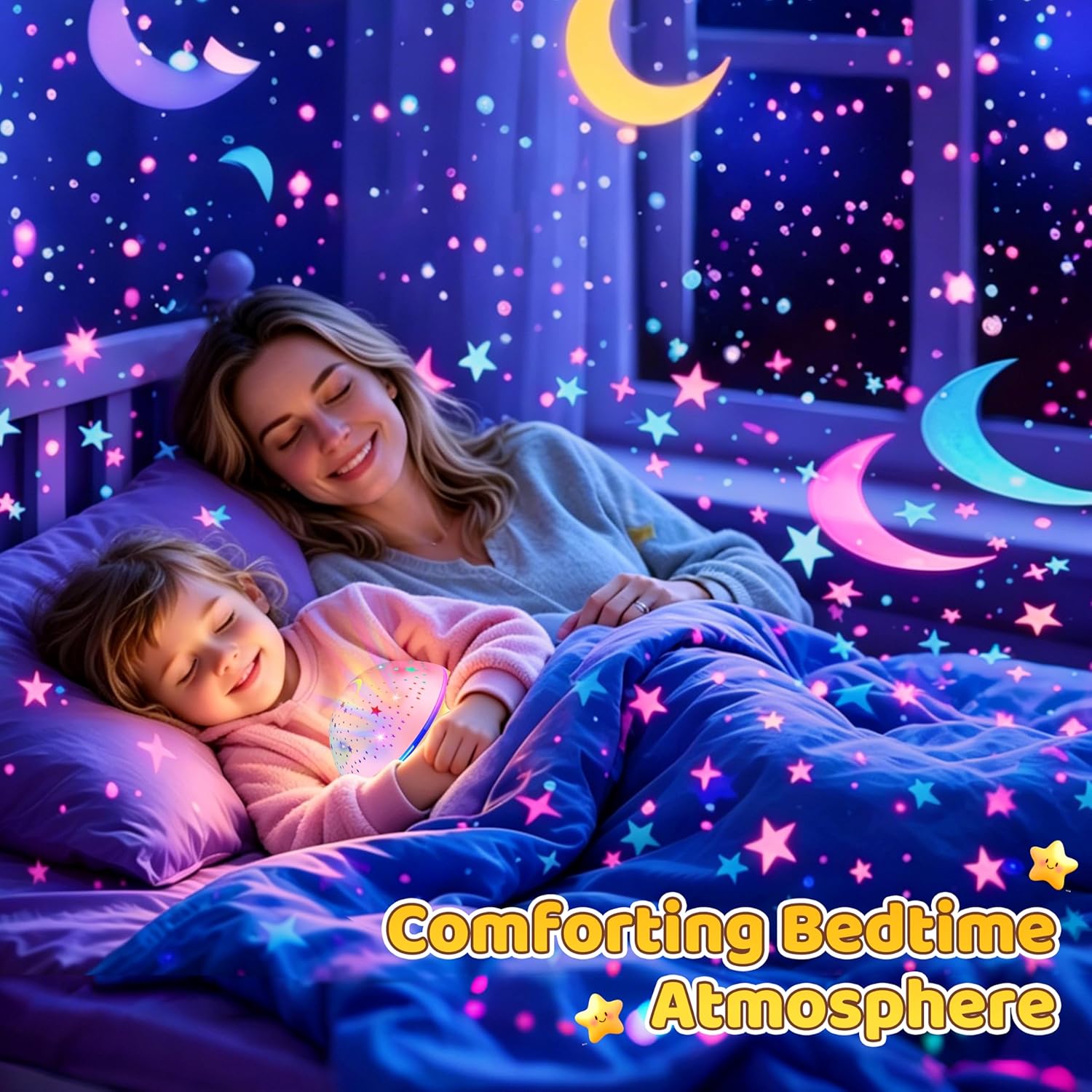Thumbnail 1 de DQMOON Star Projector Night Light for Kids