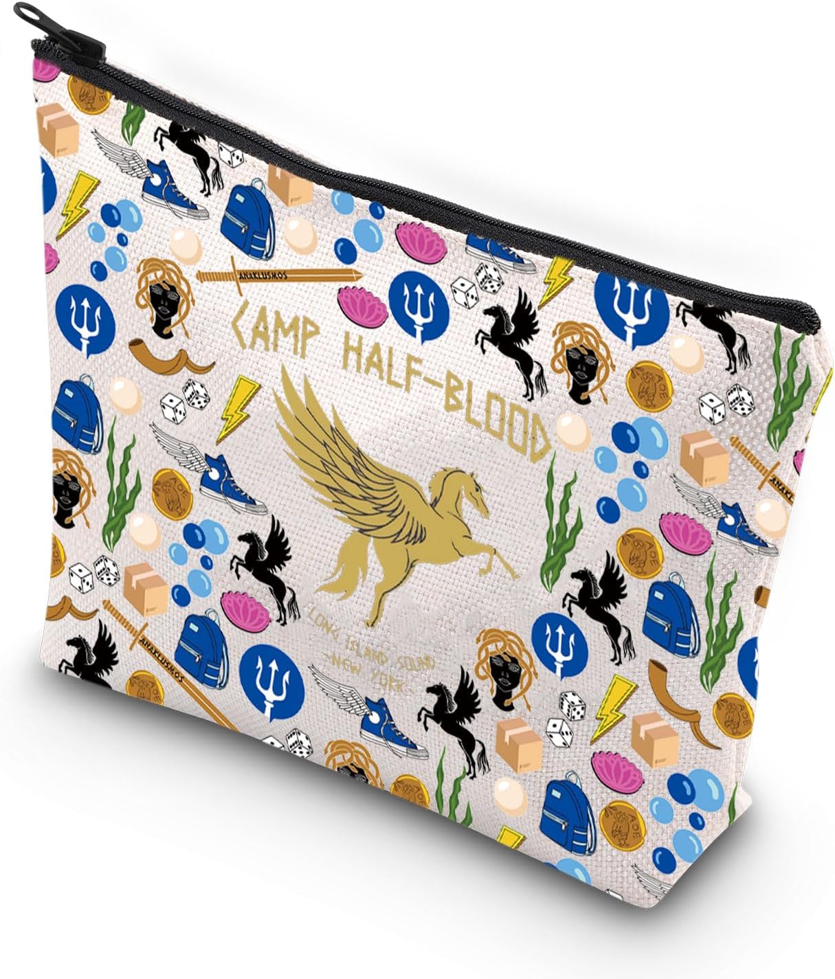 Detalle de Percy J canvas makeup bag