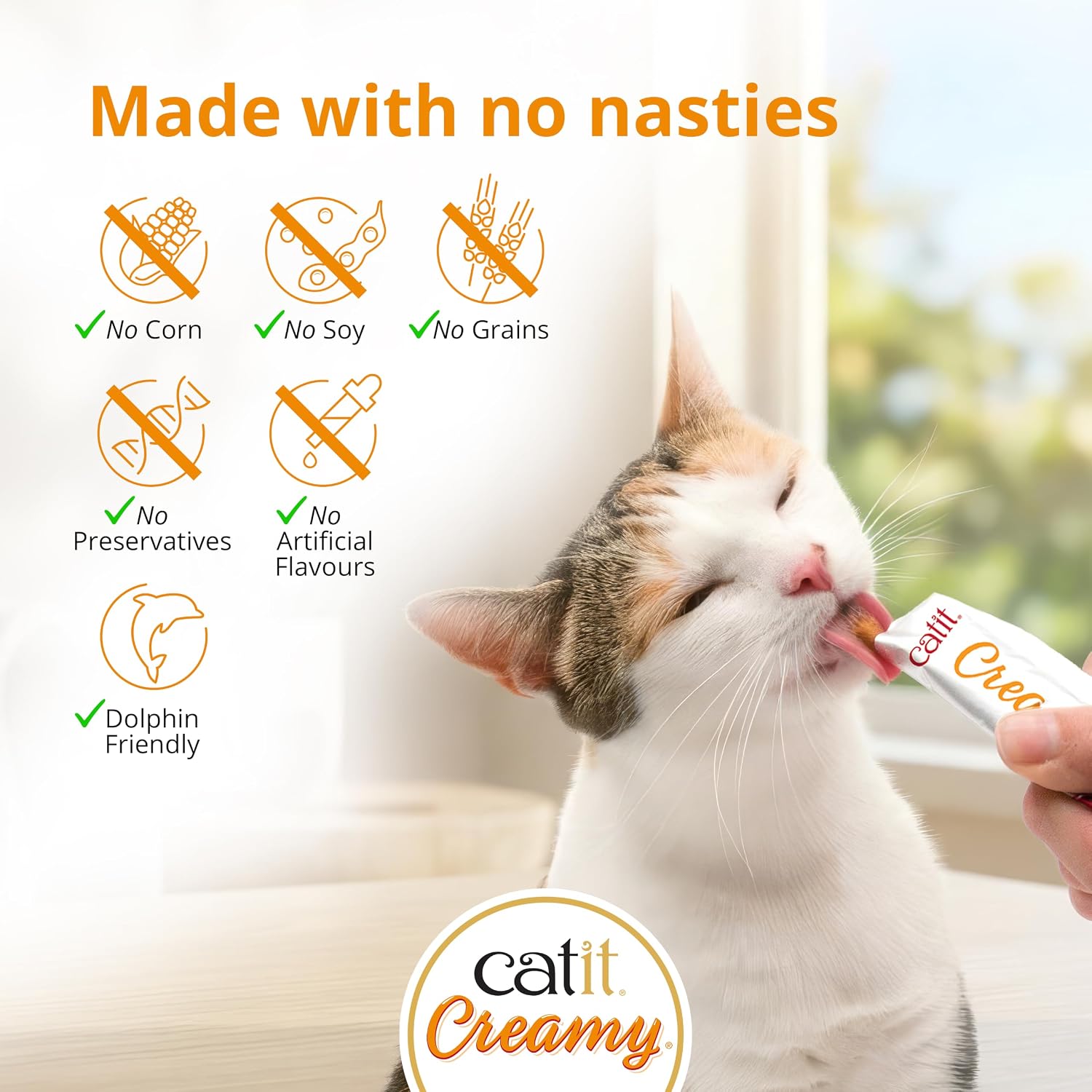 Detalle 2 de Catit Creamy Variety Pack 50 x 10g 🐱