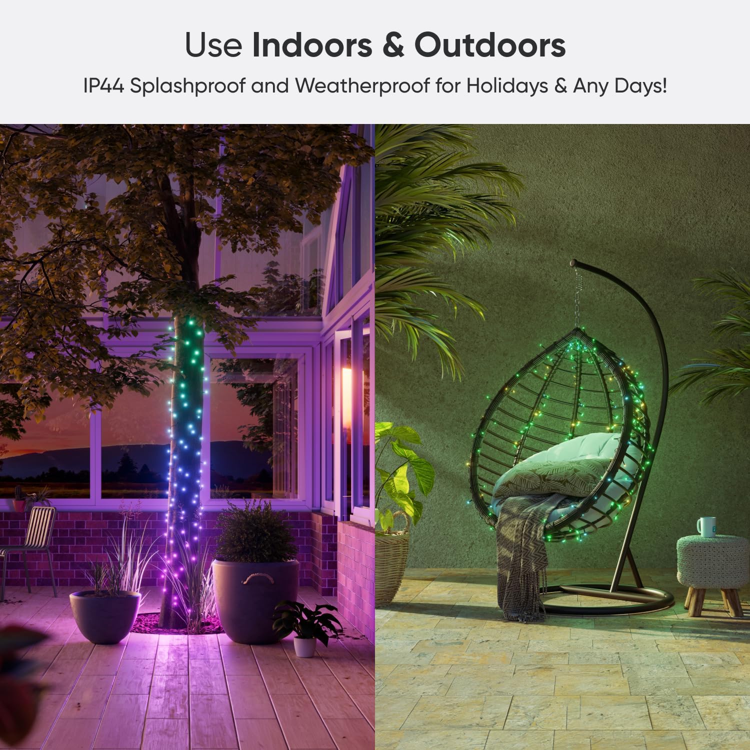 Detalle de Nanoleaf smart-lichtsnoer 24 m met 300 RGB-leds en wifi-bediening
