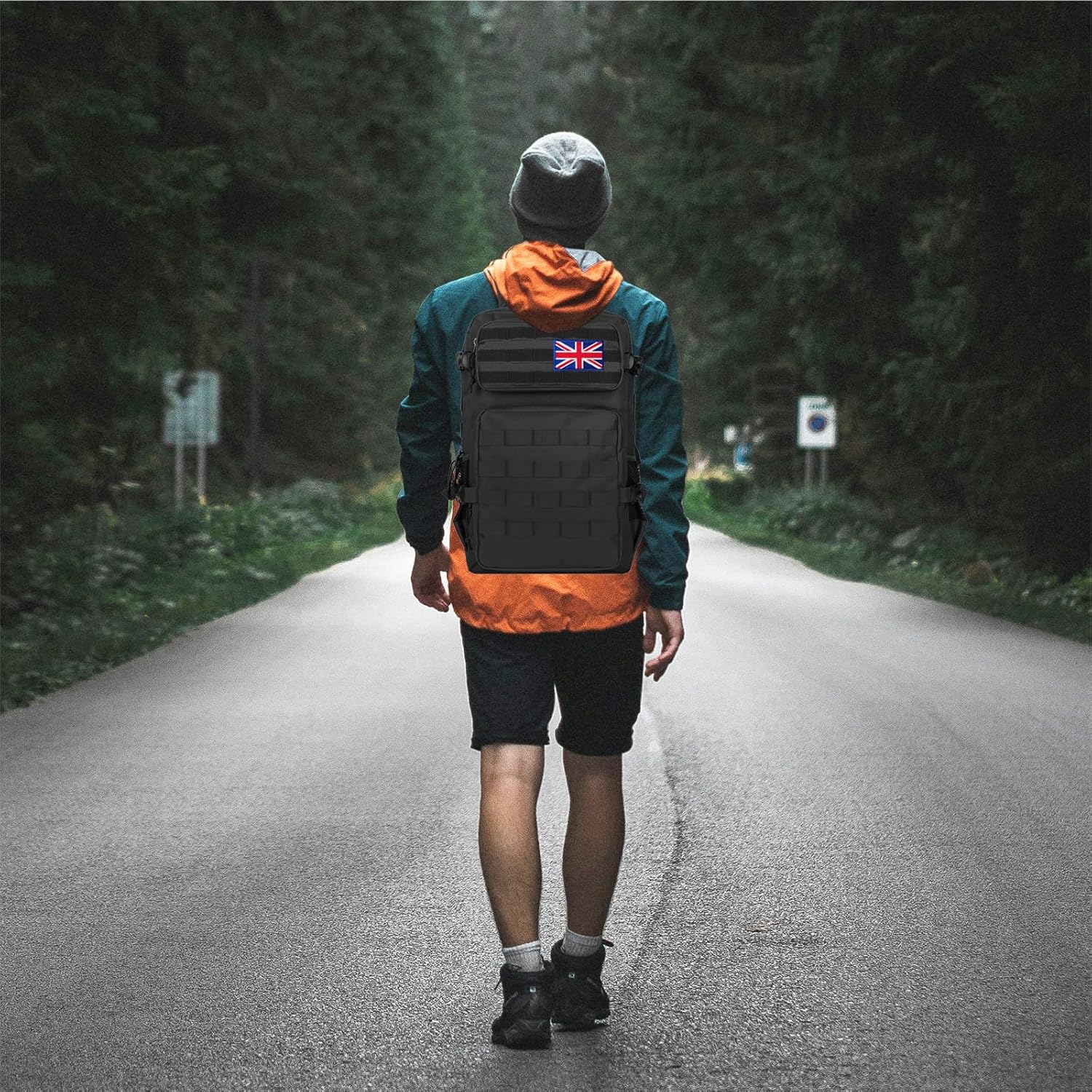Thumbnail 1 de Lesbyit 36L Waterproof Hiking Backpack – 600D Oxford, breathable comfort with rain cover and multiple pockets