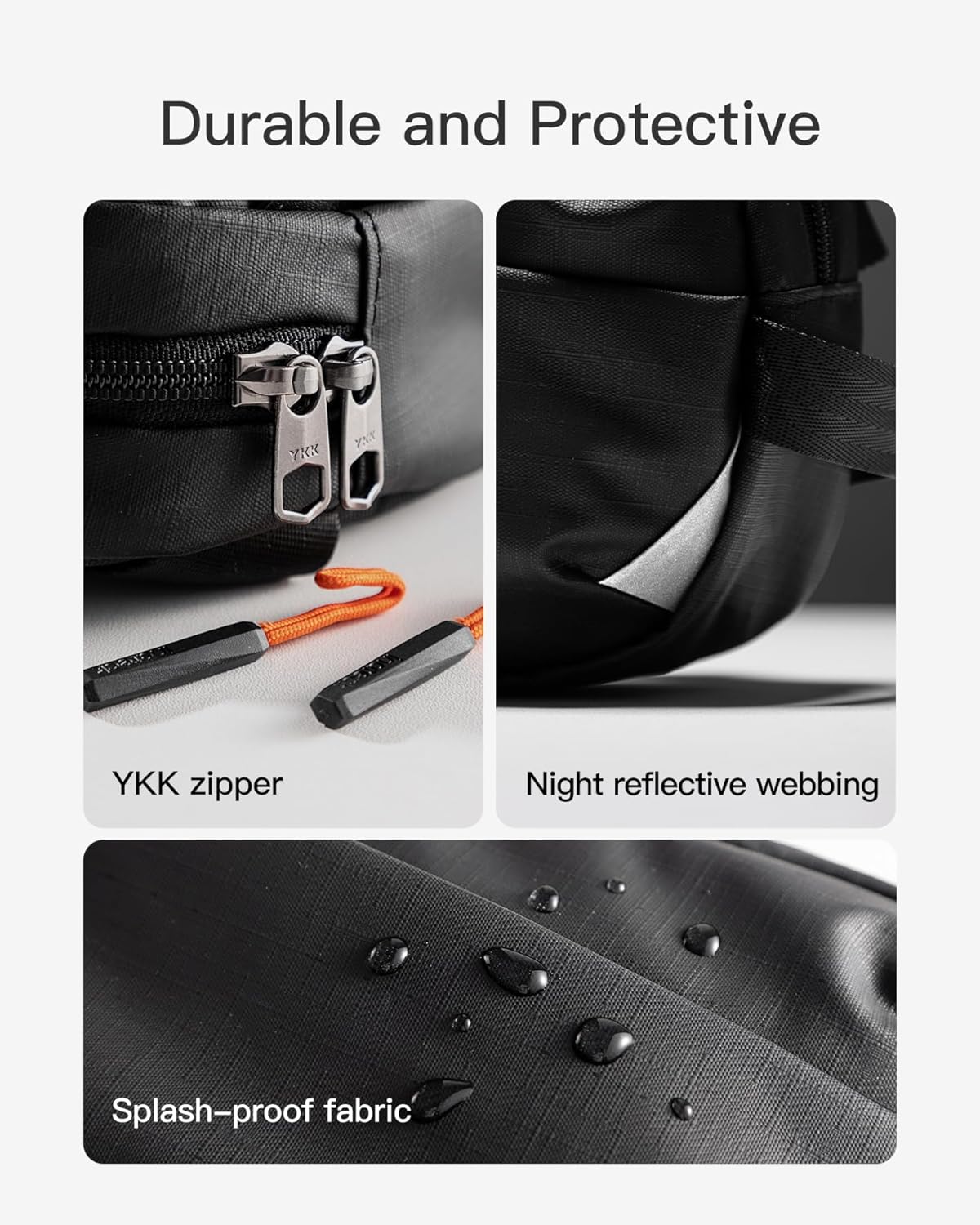 Detalle de Inateck Sling Bag X-Mini: Durable Fanny Pack with RFID Blocking