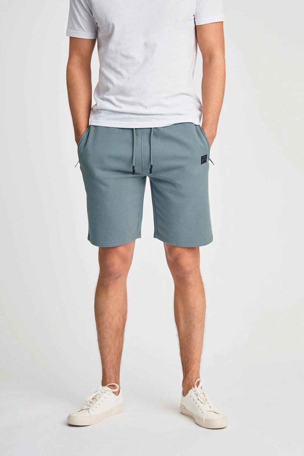 Detalle de Tokyo Laundry Men's Brushback Fleece Jogger Sweat Shorts with Zip Pockets