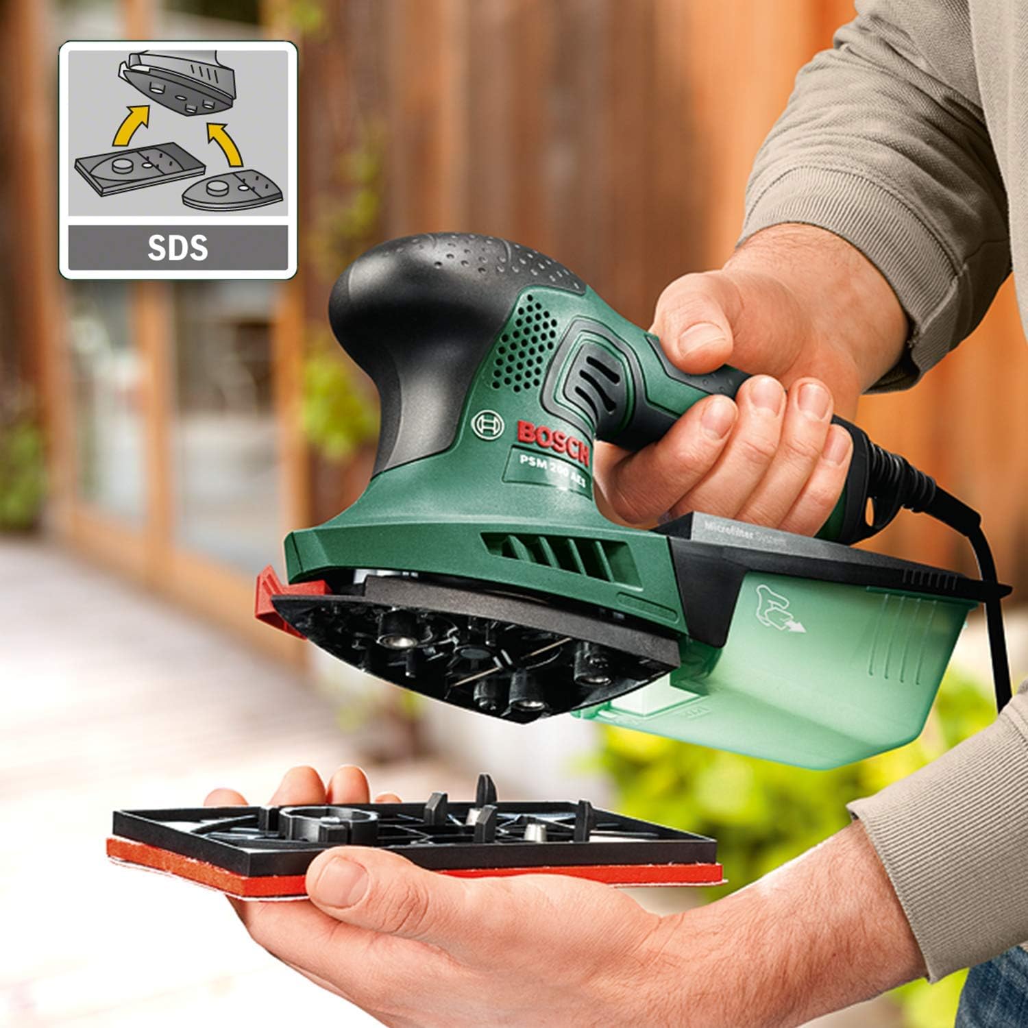 Thumbnail 1 de Bosch Multischleifer PSM 200 AES in SystemBox (200 W) – Größe M