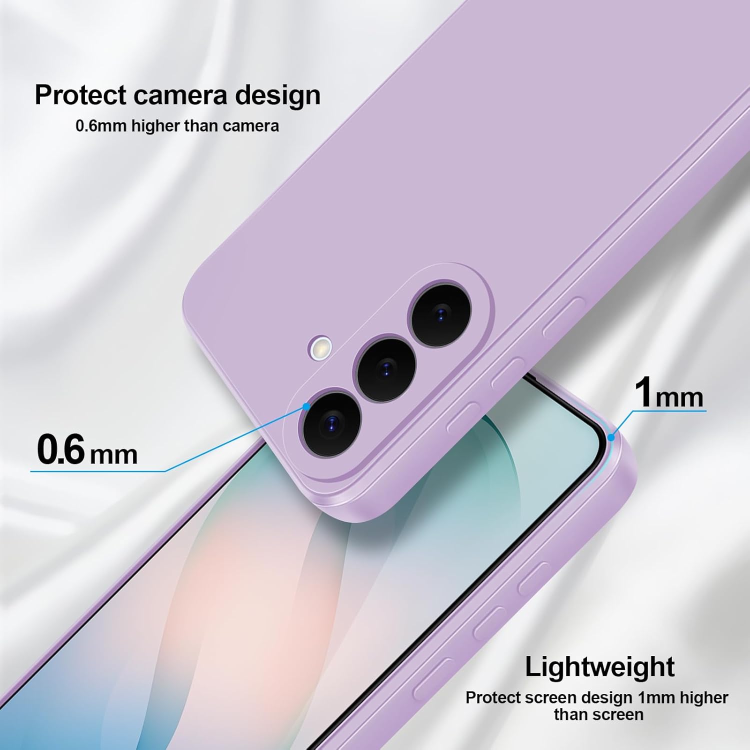 Thumbnail 2 de GiiYoon Case for Samsung Galaxy S26 — Silky-Soft Liquid Silicone Case in Purple