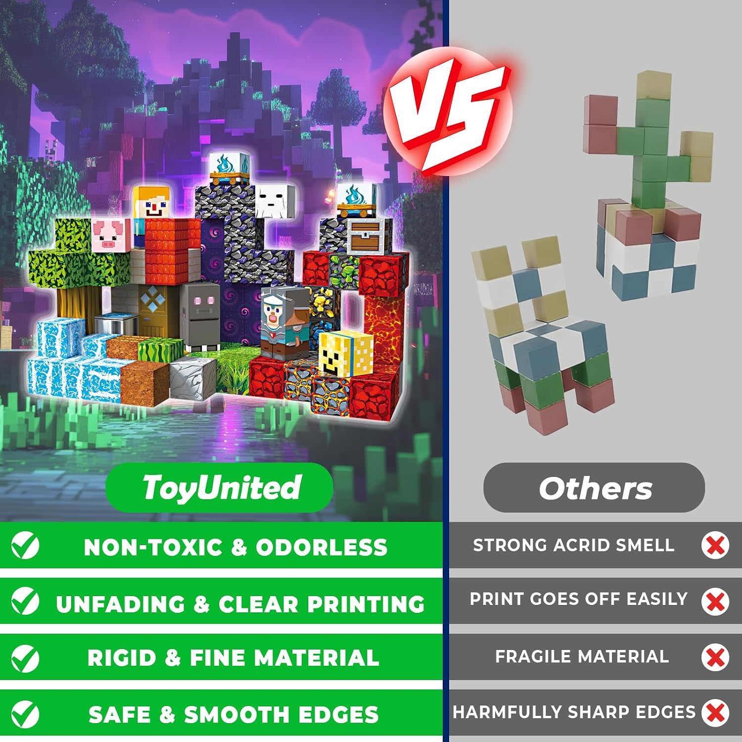 Detalle 2 de ToyUnited Magnetic Blocks 100-piece magnetic set