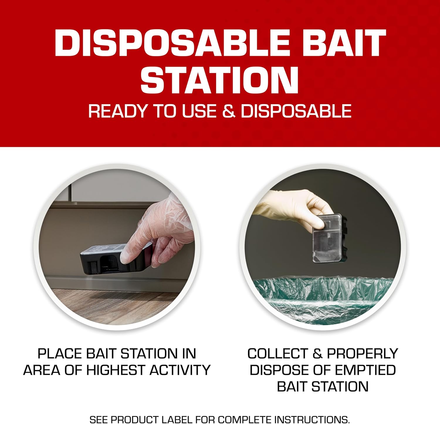 Thumbnail 4 de Tomcat Mouse Bait Stations, Disposable