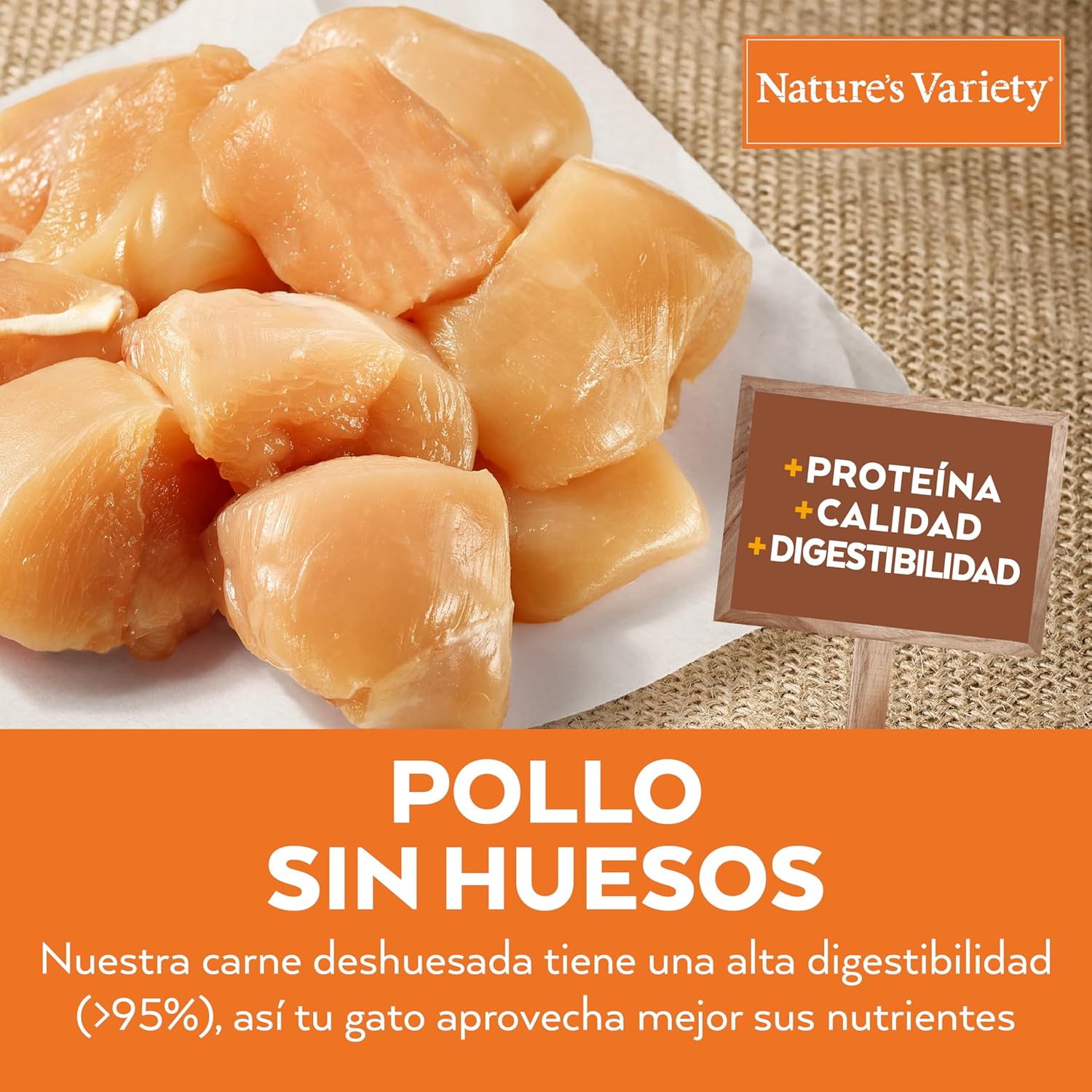 Detalle 2 de Nature's Variety No Grain Pollo para Gatos Esterilizados 🐱 7kg