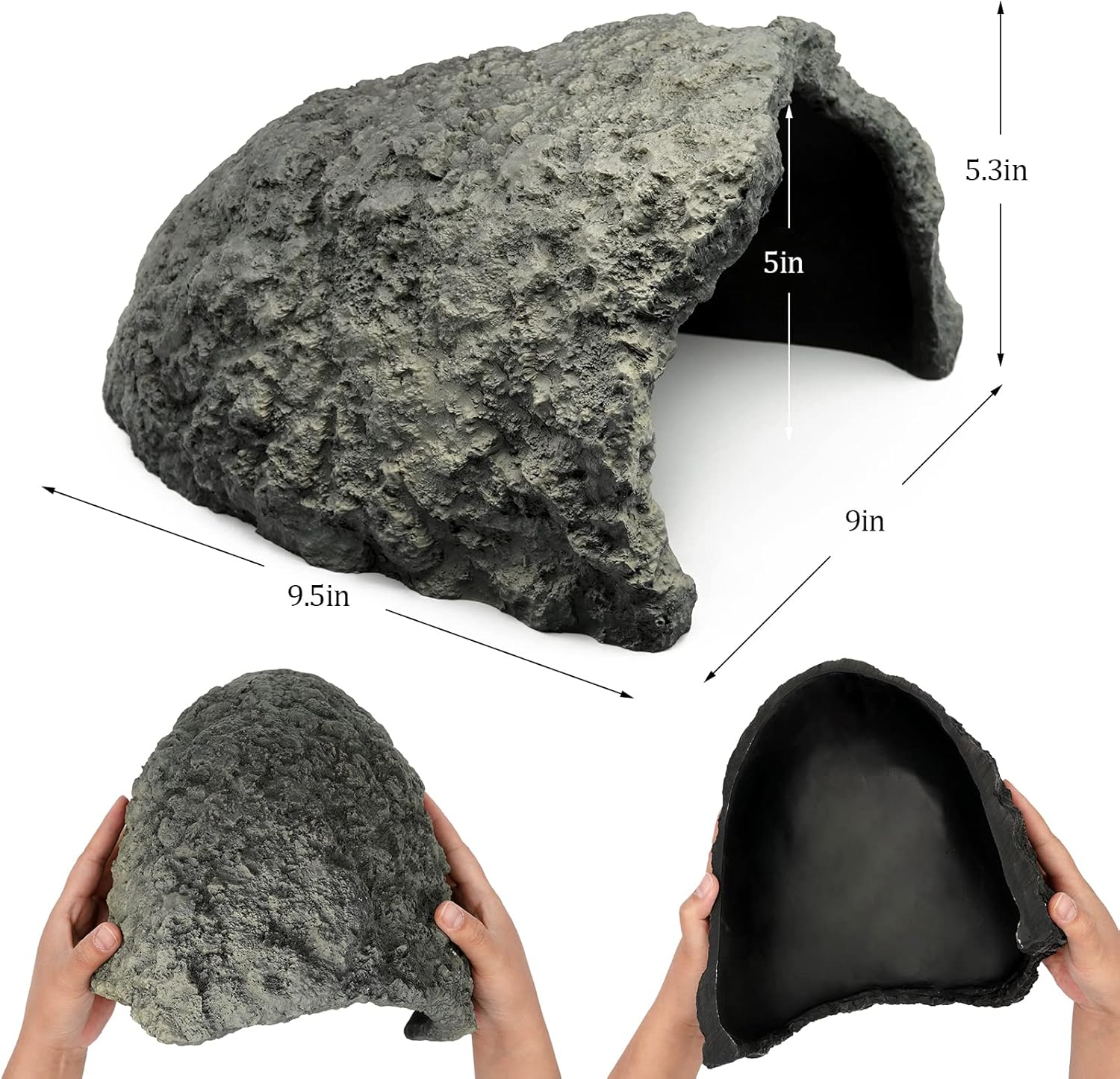 Thumbnail 1 de Reptile Rock Hide Cave 9.5 x 9 x 5.3 Inch