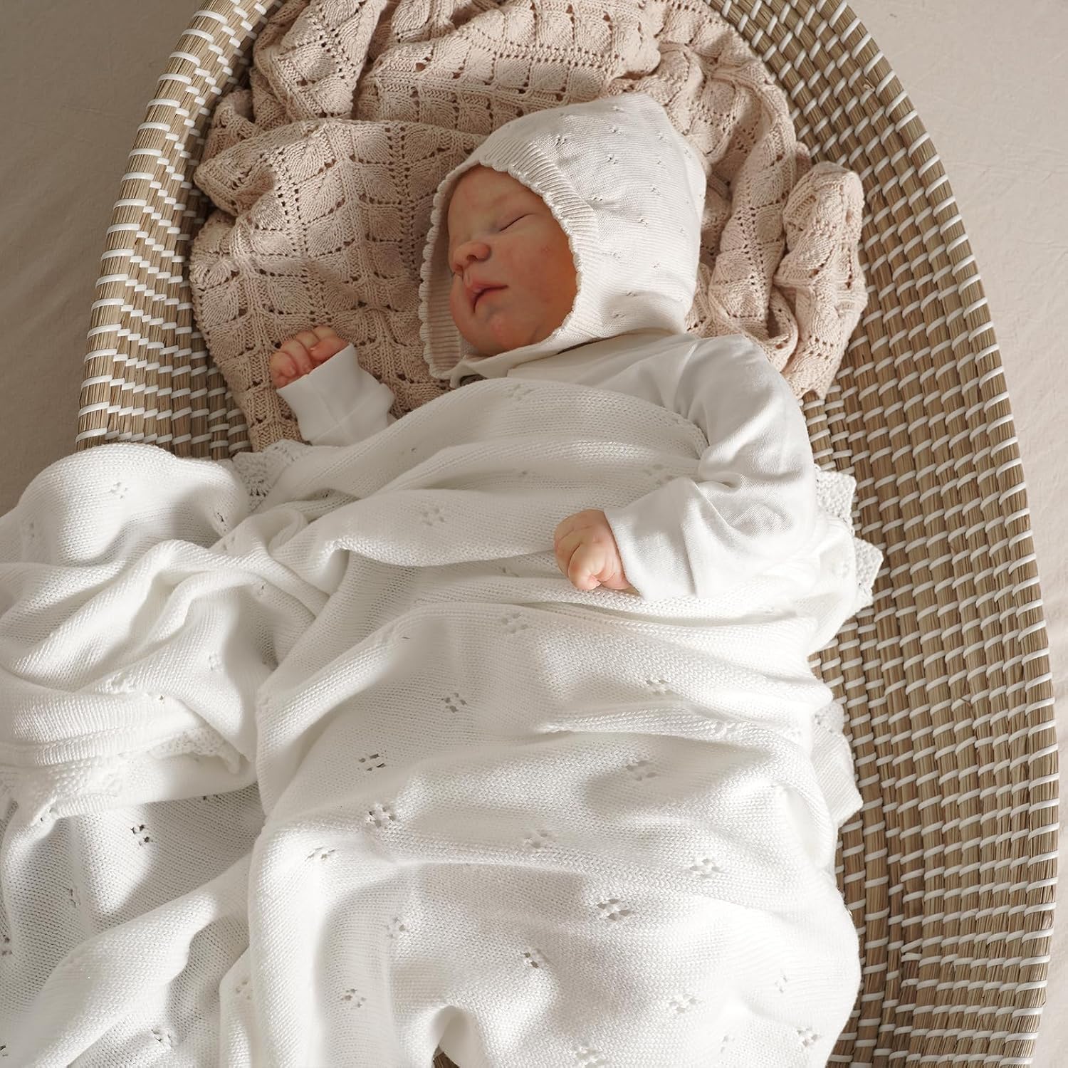 Thumbnail 1 de Baby cotton knit blanket 100 x 80 cm