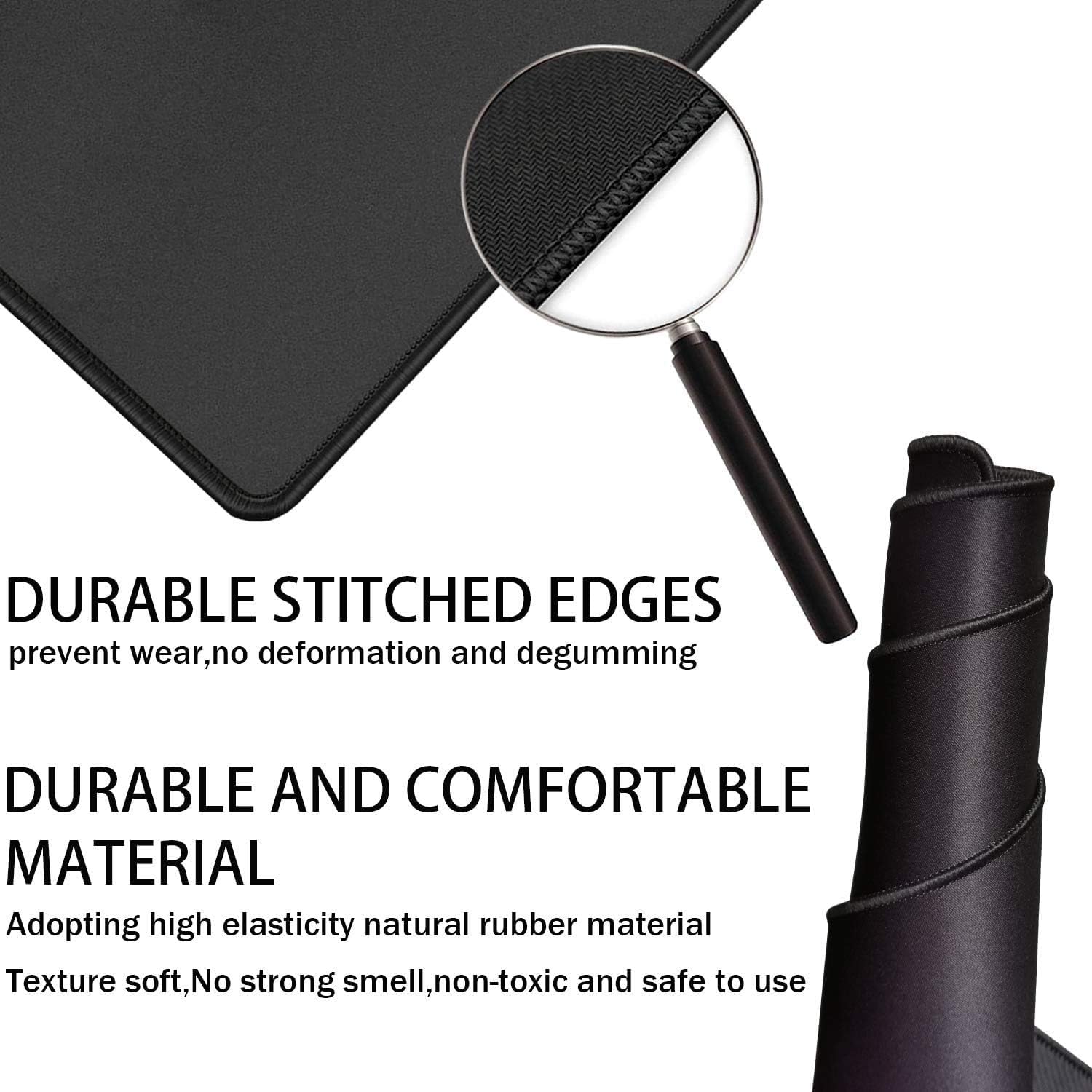 Detalle 2 de TEDNETGO Large Gaming Mouse Pad, 31.5 x 15.7-Inch Waterproof Desk Mat
