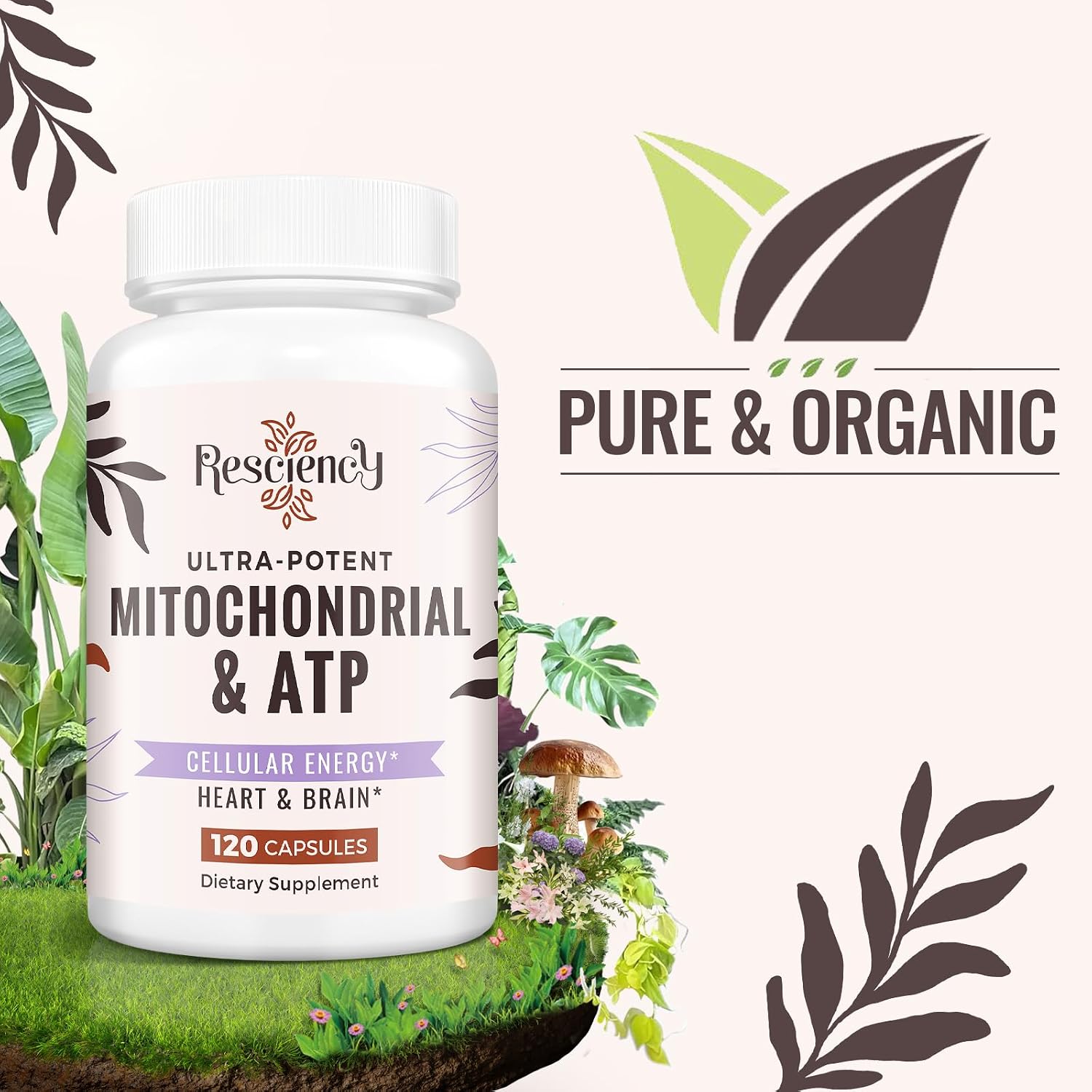 Detalle de 2326 MG Mitochondrial Supplement, 120 Capsules with ATP, CoQ10 & PQQ