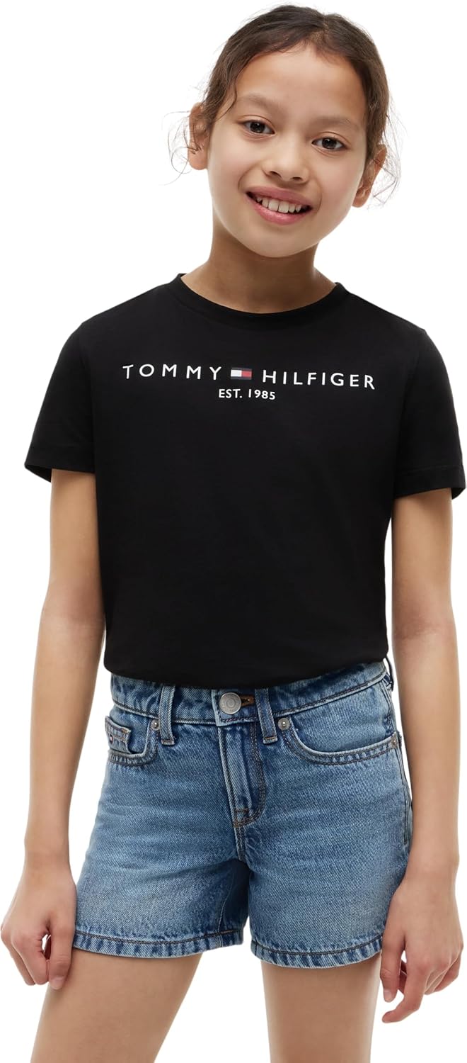 Thumbnail 6 de Tommy Hilfiger Kinder Unisex Kurzarm Essential Tee – Rundhalsausschnitt