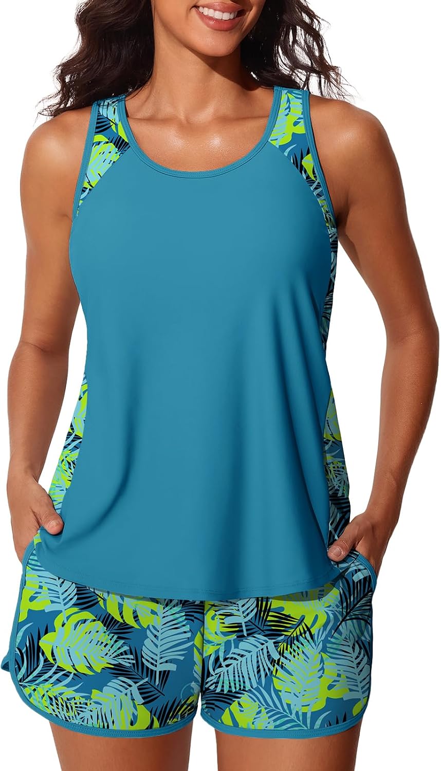 Detalle de Summer Mae tankini swimsuit 2026 with pockets