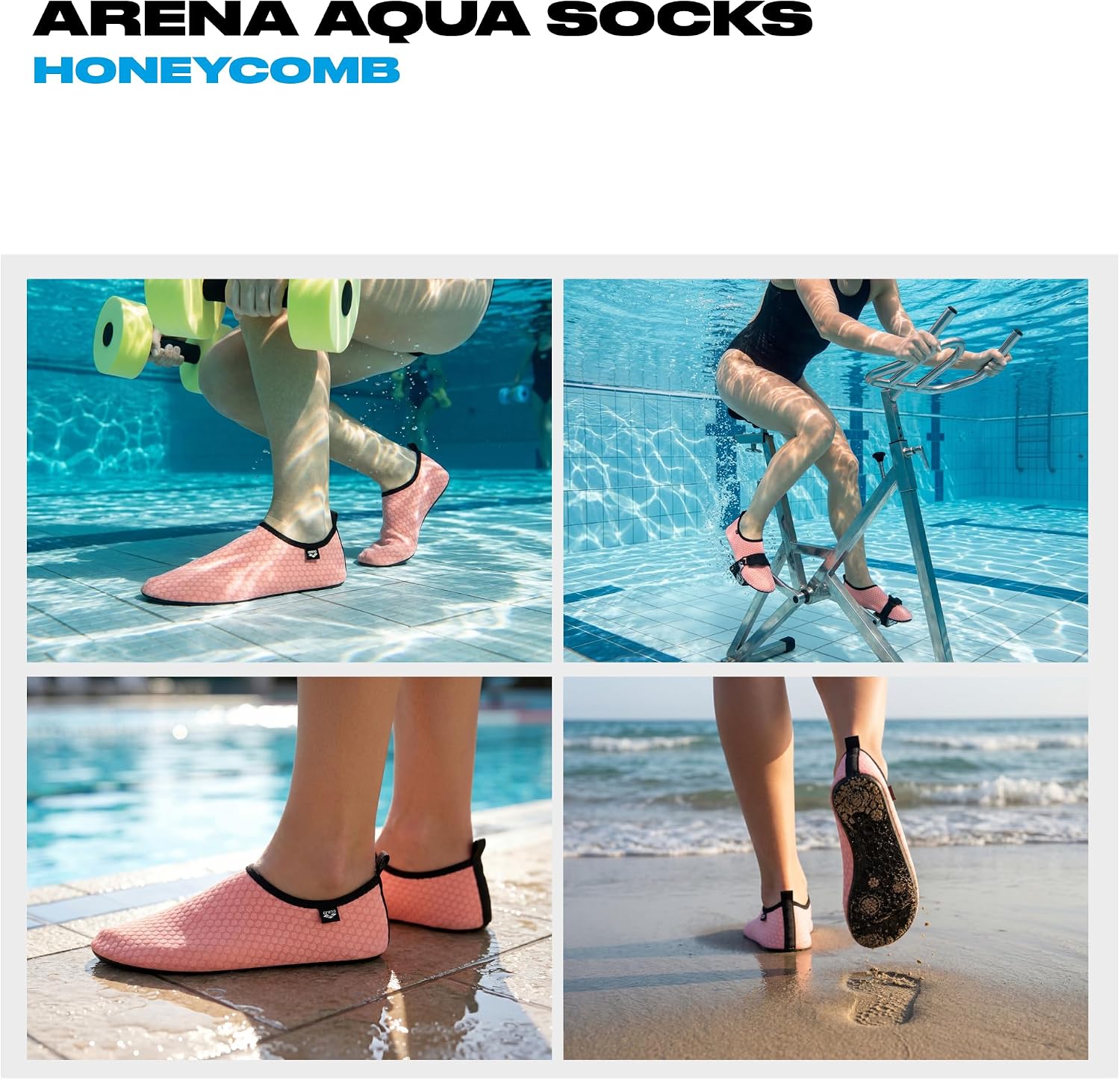 Detalle 2 de ARENA Arena Aqua Socks Honeycomb – Scarpette da scoglio unisex (Adulto)